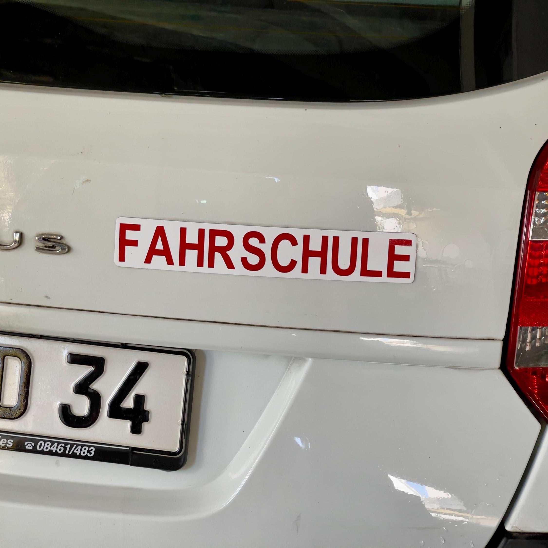 Magnetschild 30 x 5 cm (2 Stück) reflektierend