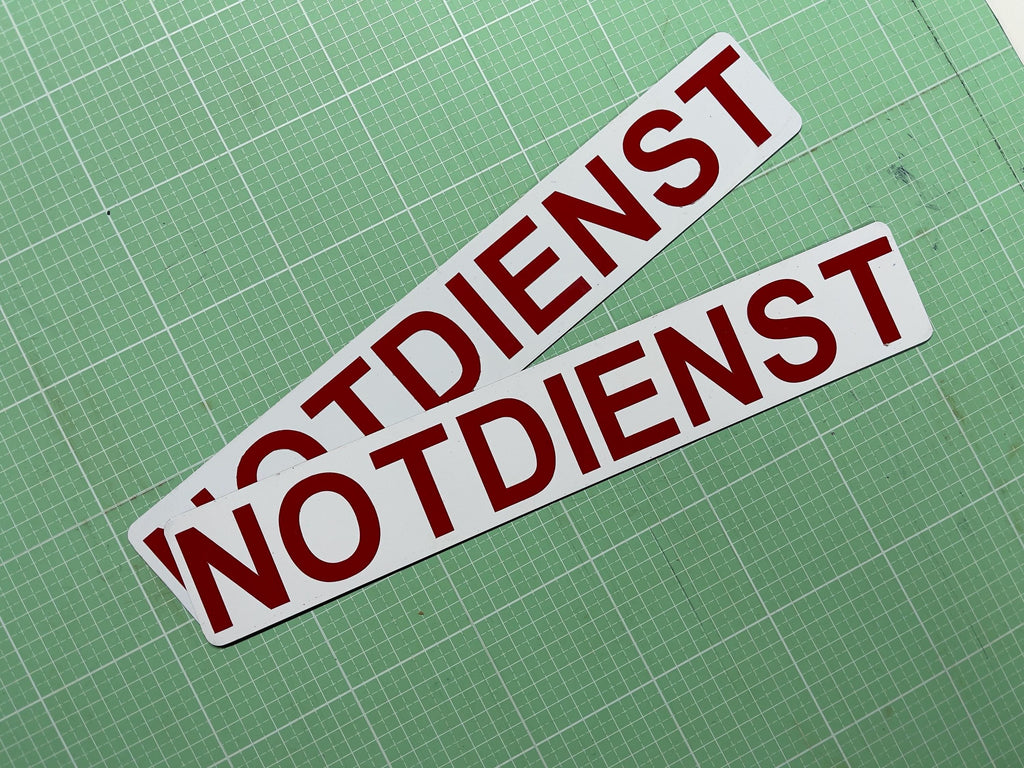 Magnetschild 30 x 5 cm (2 Stück) reflektierend