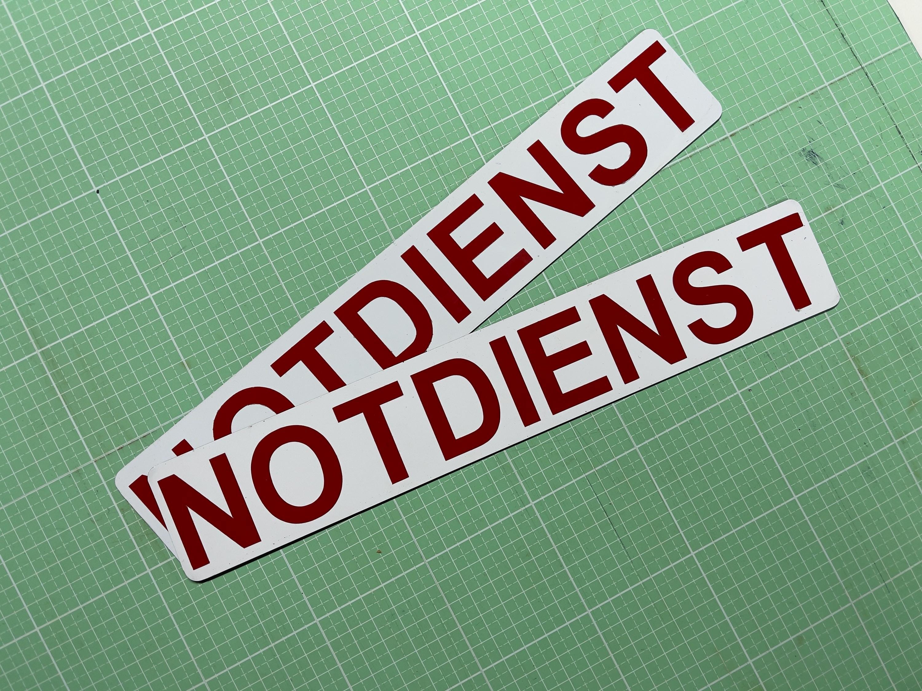 Magnetschild 30 x 5 cm (2 Stück) reflektierend