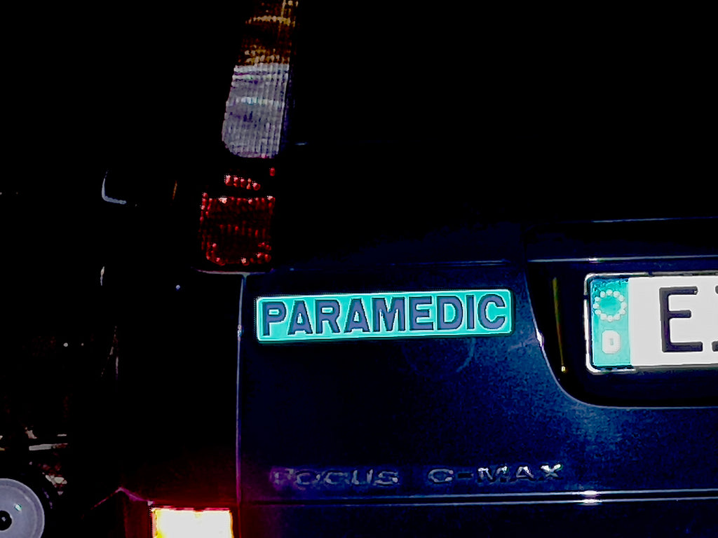 Magnetschild 30 x 5 cm (2 Stück) reflektierend