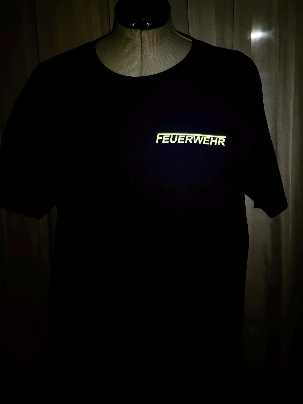 T-Shirt FEUERWEHR mit reflektierendem Brust- und Rückendruck