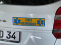 Magnetschild „FIRST RESPONDER“  reflektierend blau-gelb 30 x 8 cm