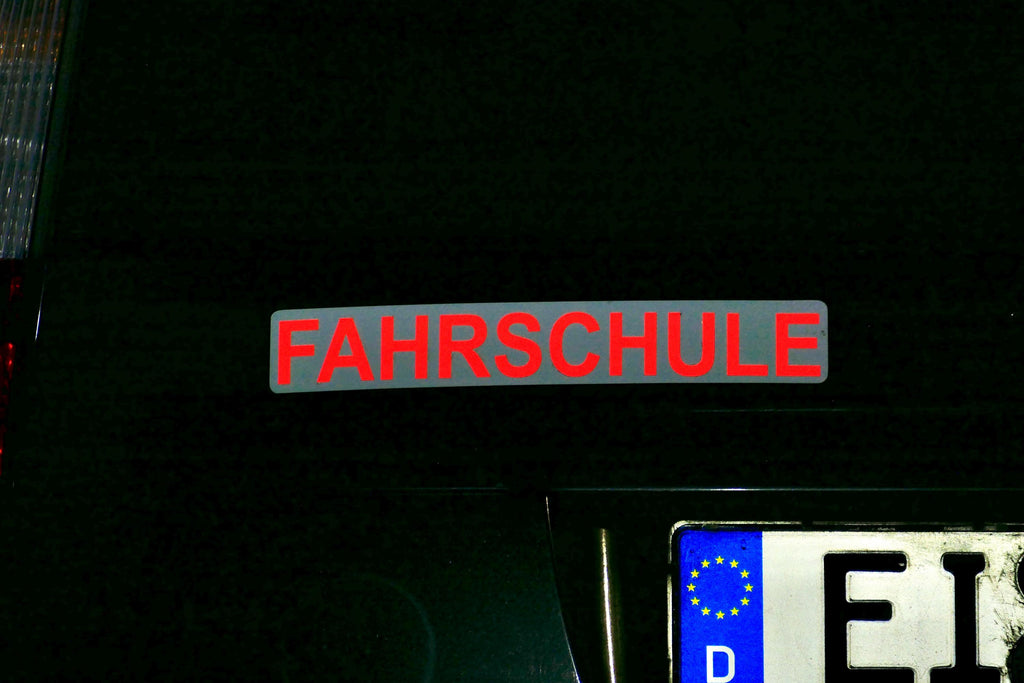 Magnetschild 30 x 5 cm (2 Stück) reflektierend