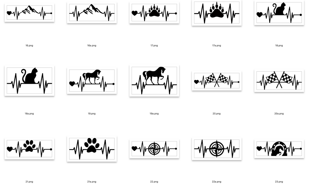 T-Shirt HEARTBEAT - Wunschdruck