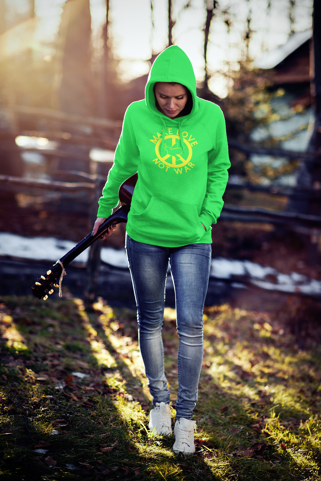 Hoodie MAKE LOVE not WAR