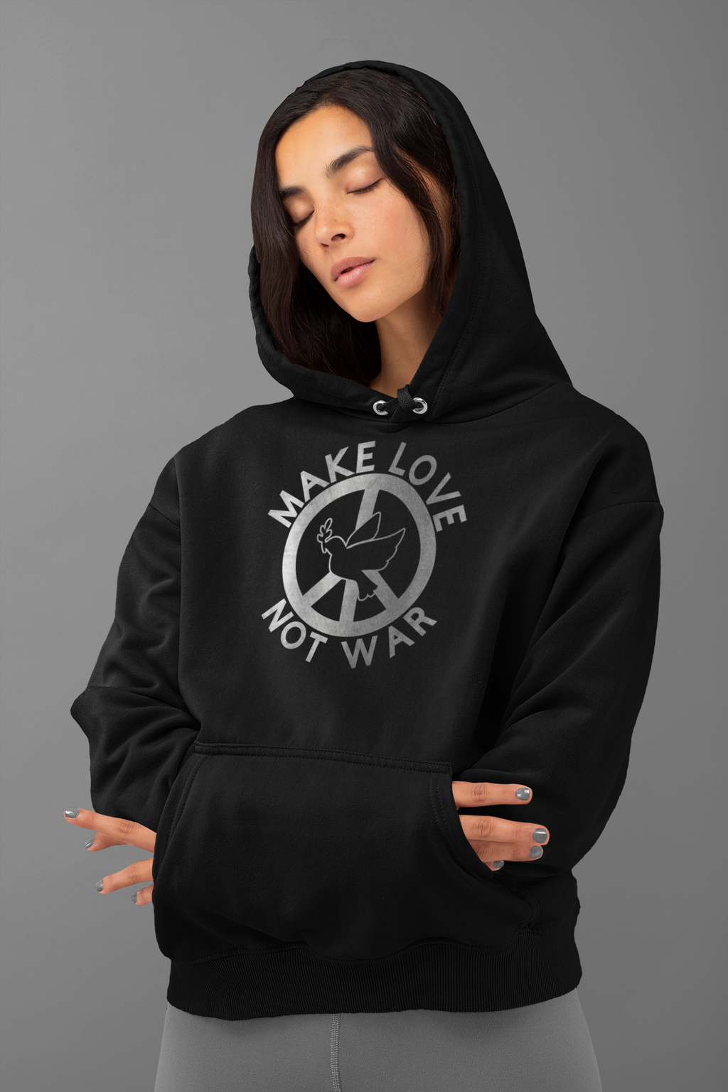Hoodie MAKE LOVE not WAR