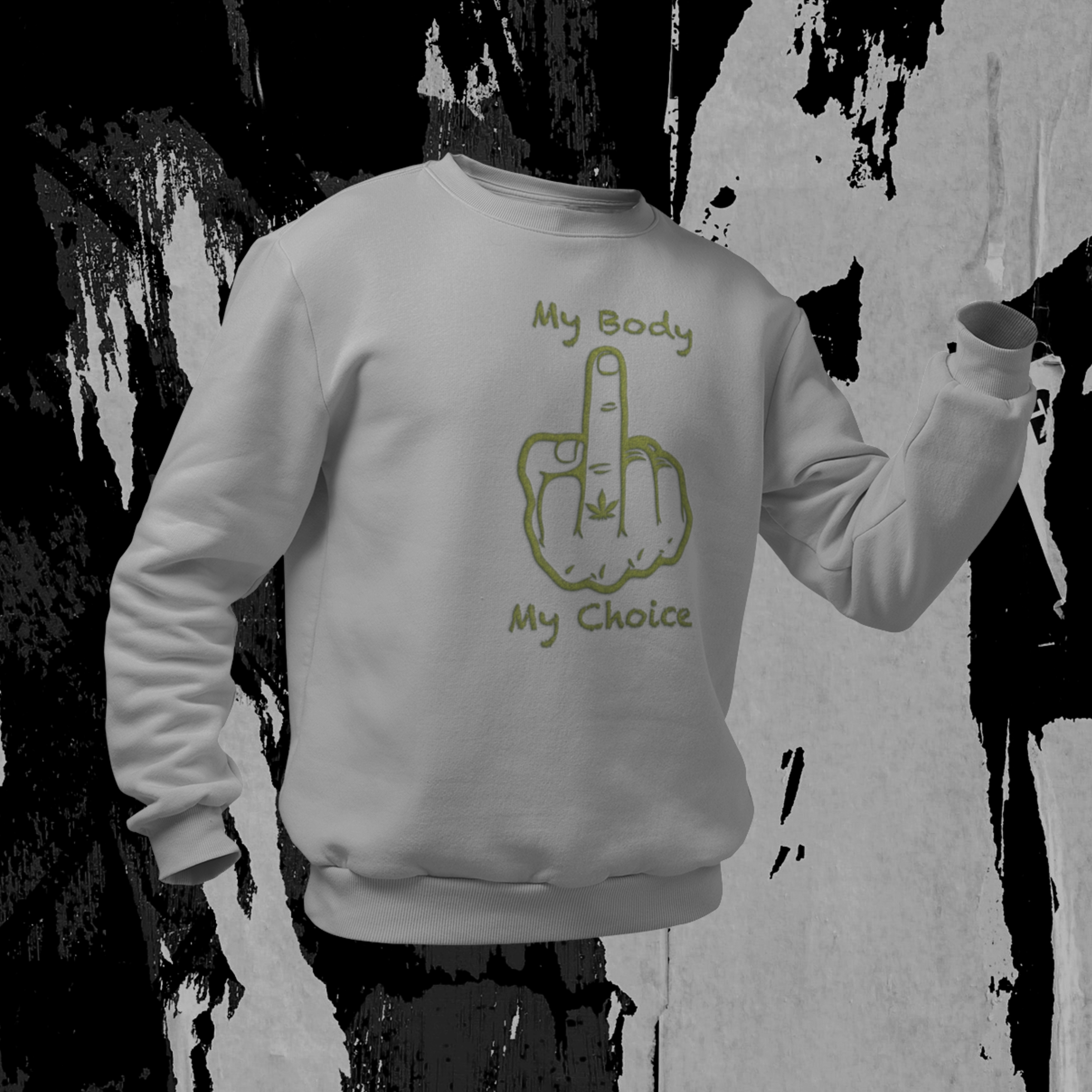 Sweatshirt My Body - My Choice Set-In-Sweat 80/20 Sweater Pullover