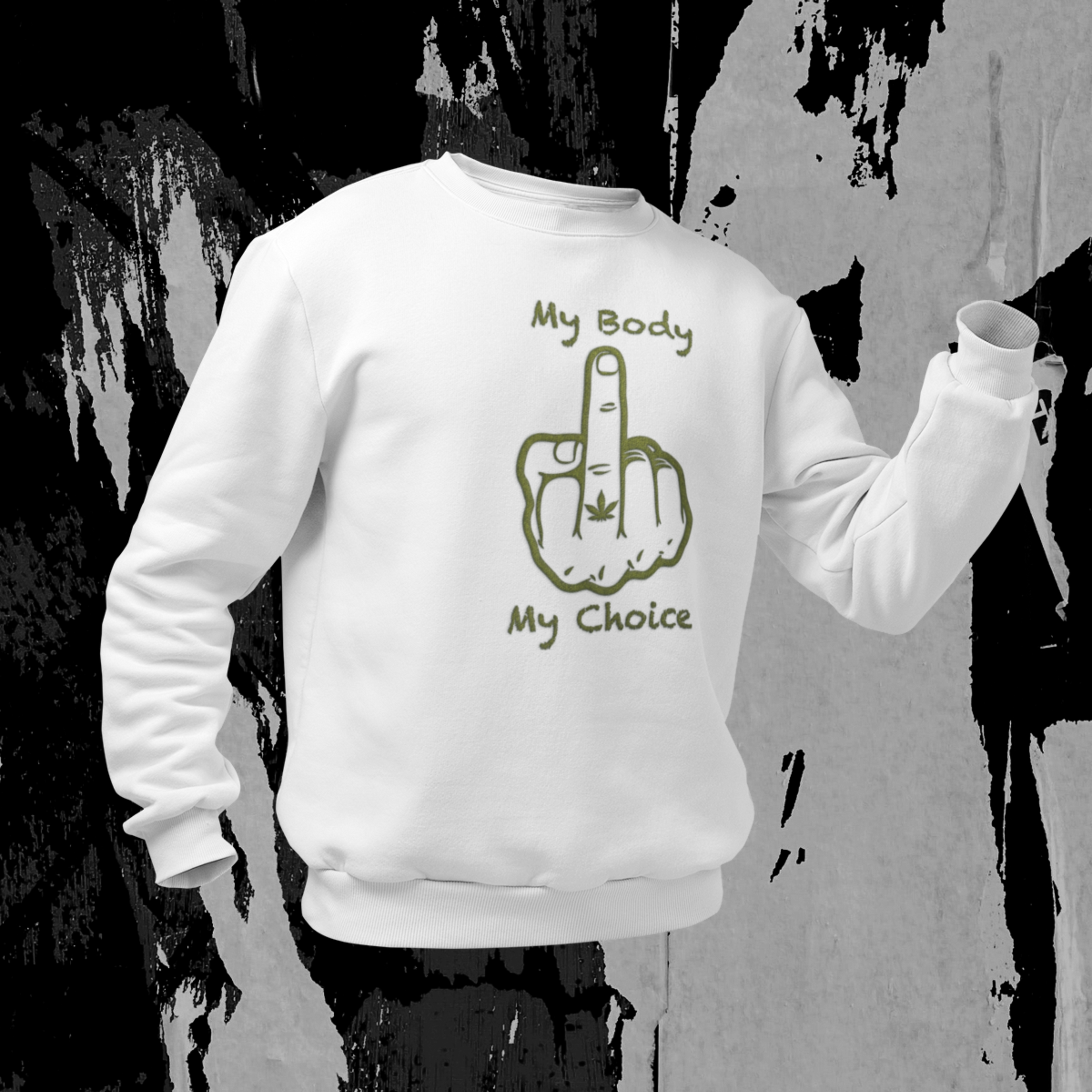 Sweatshirt My Body - My Choice Set-In-Sweat 80/20 Sweater Pullover