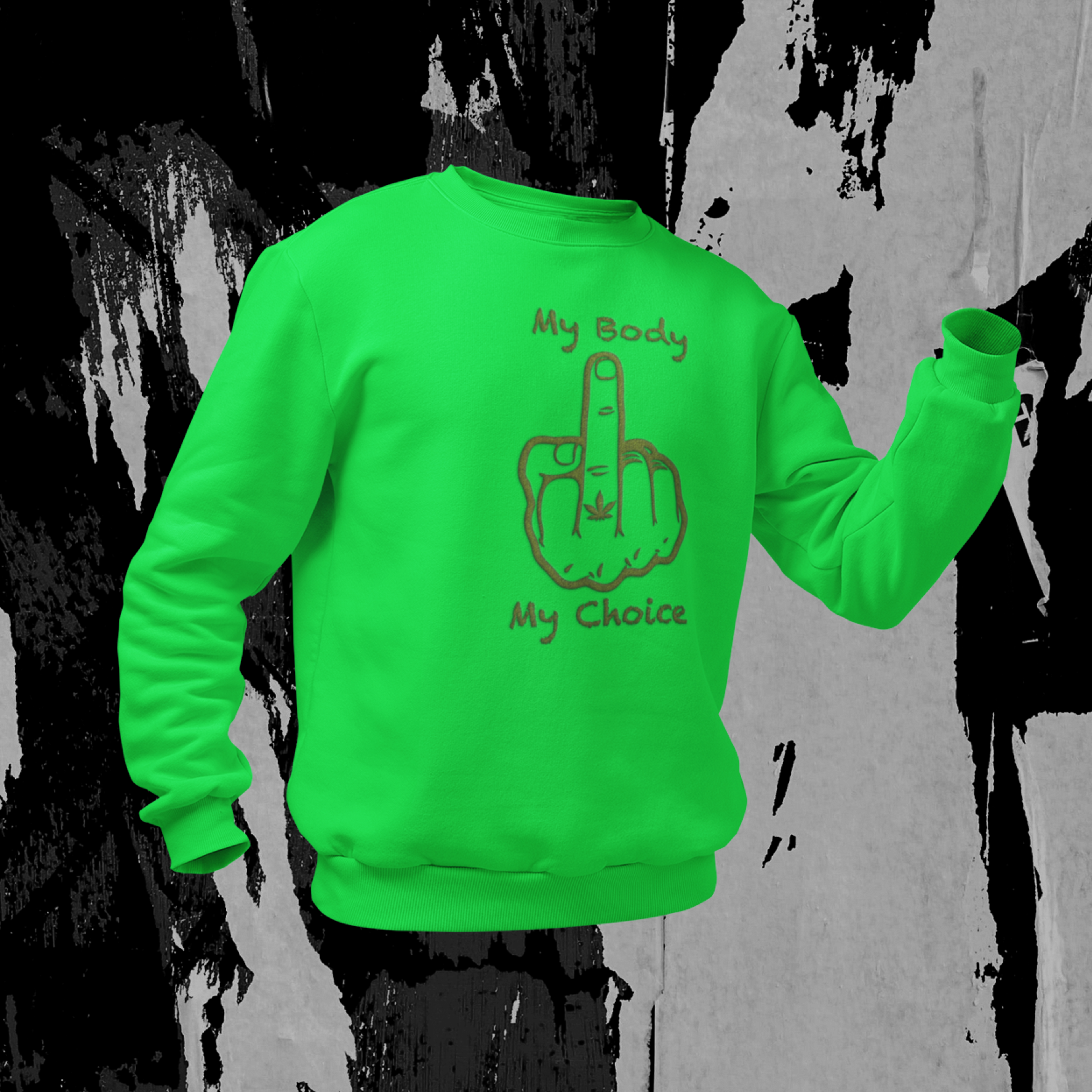 Sweatshirt My Body - My Choice Set-In-Sweat 80/20 Sweater Pullover