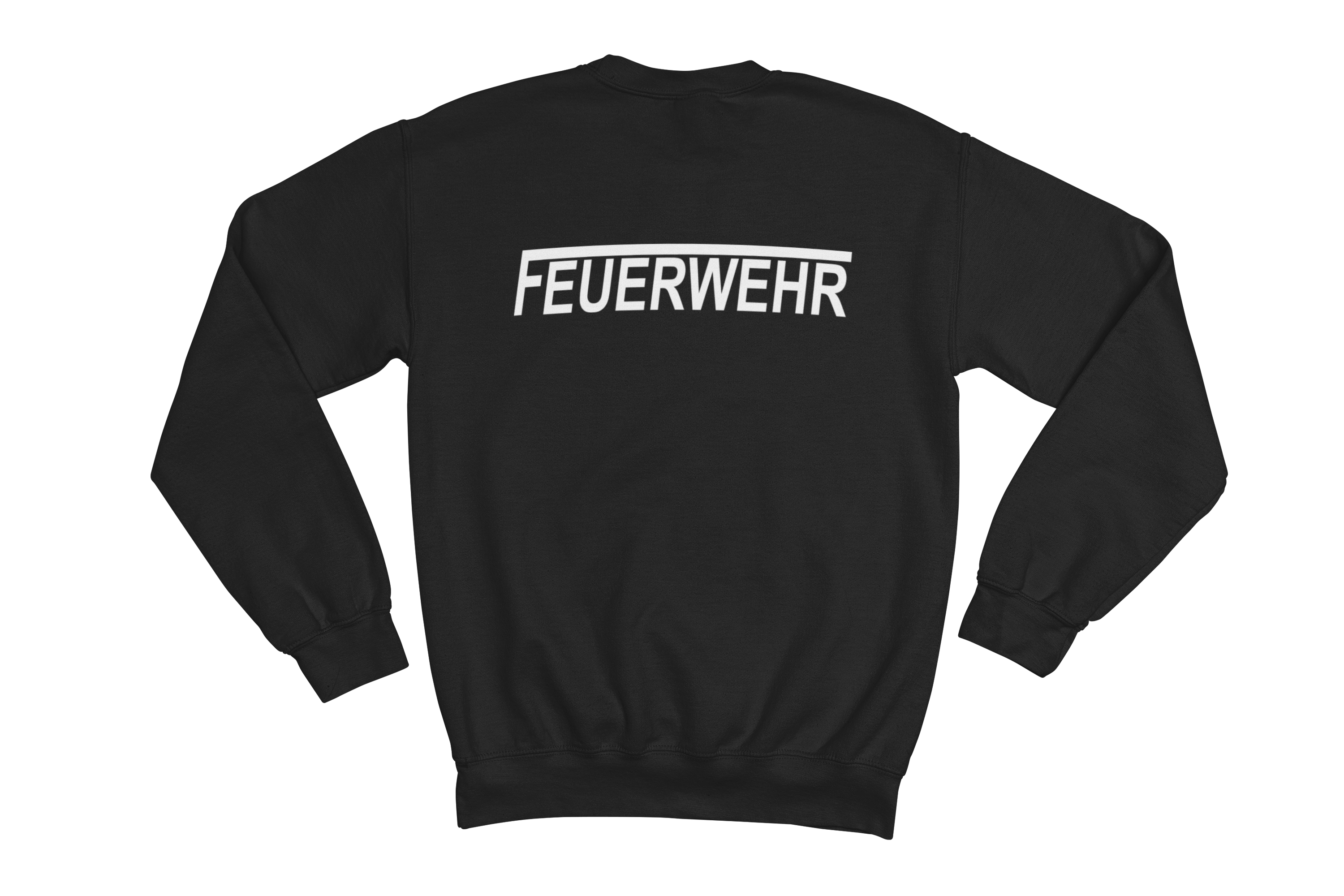 Sweatshirt FEUERWEHR mit reflektierendem Brust- und Rückendruck