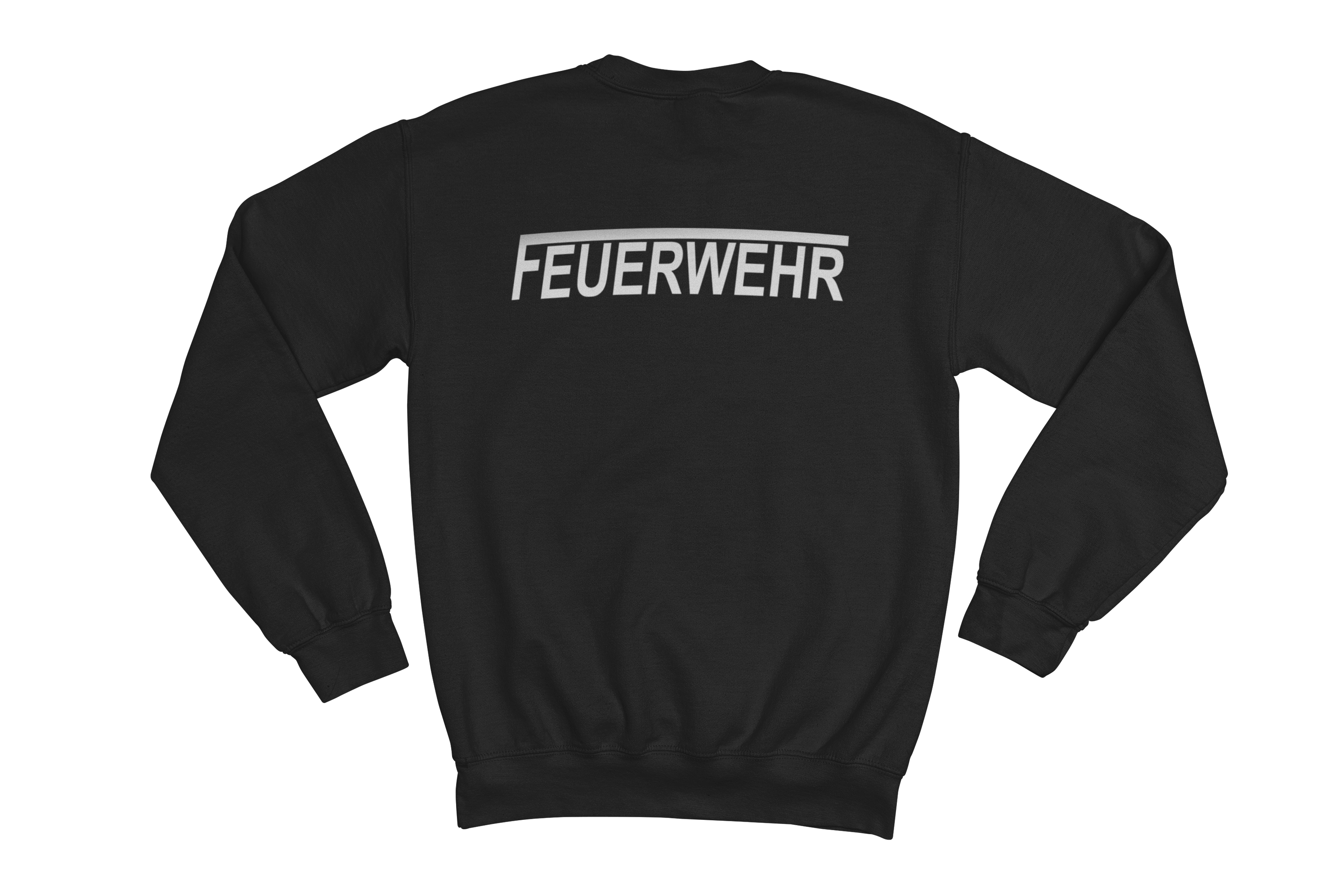 Sweatshirt FEUERWEHR mit reflektierendem Brust- und Rückendruck