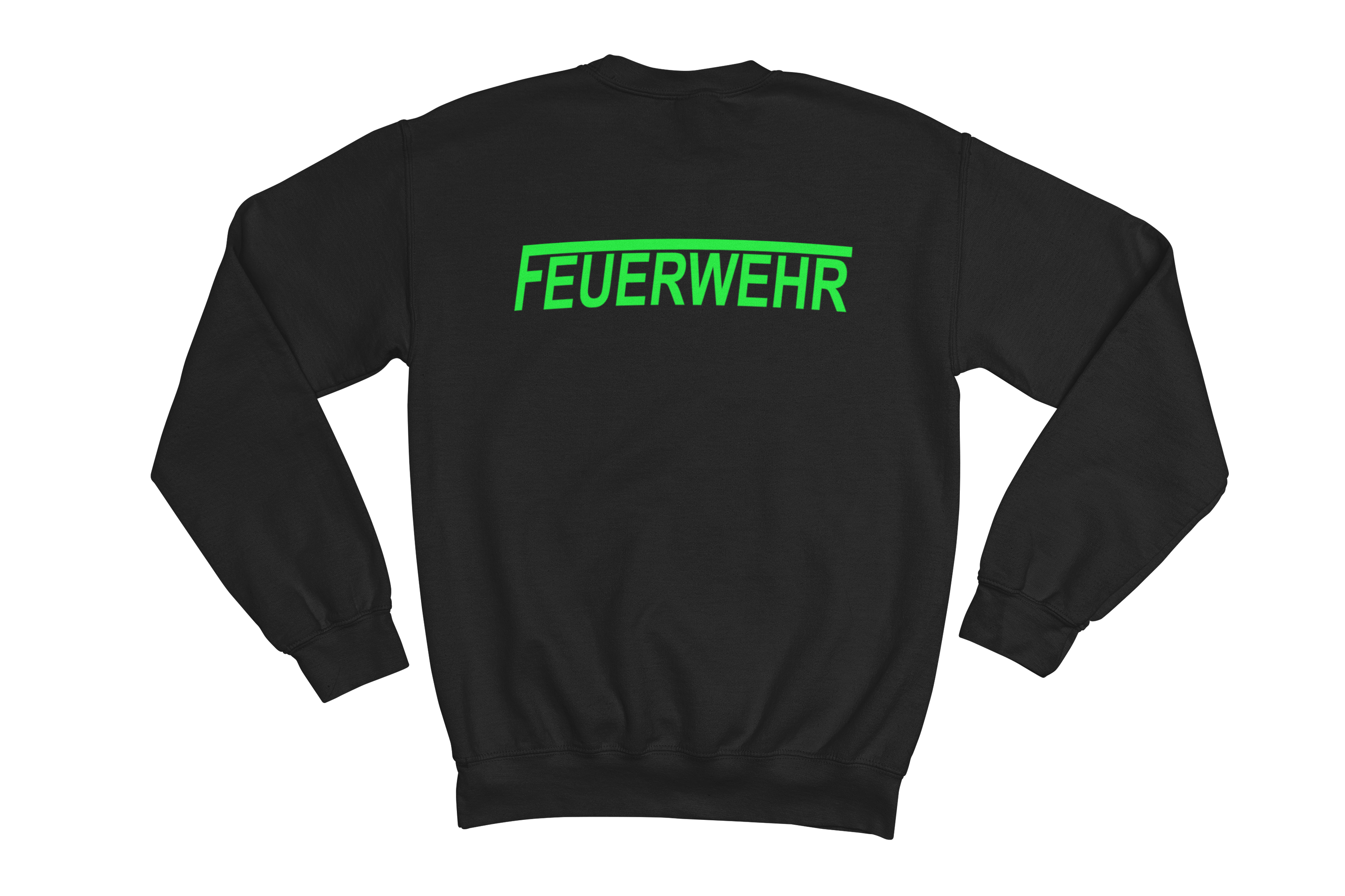 Sweatshirt FEUERWEHR mit reflektierendem Brust- und Rückendruck