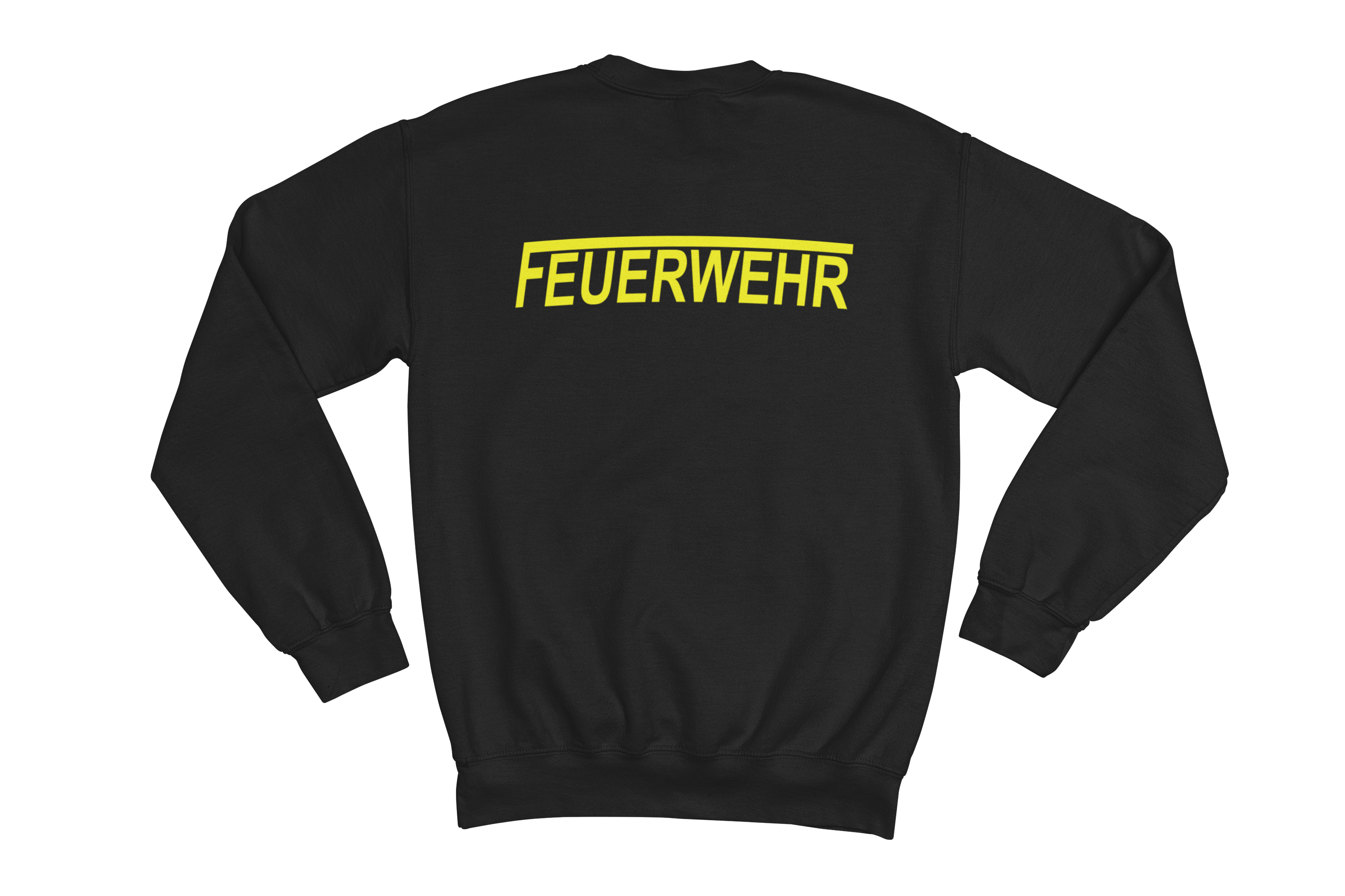 Sweatshirt FEUERWEHR mit reflektierendem Brust- und Rückendruck
