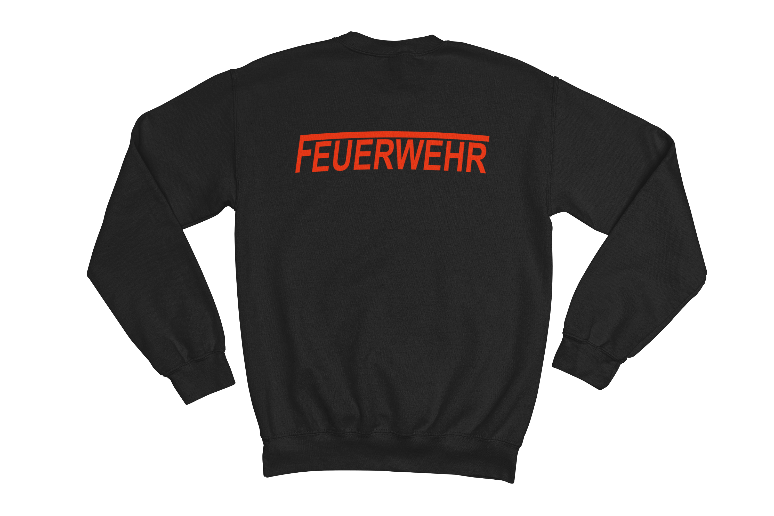 Sweatshirt FEUERWEHR mit reflektierendem Brust- und Rückendruck