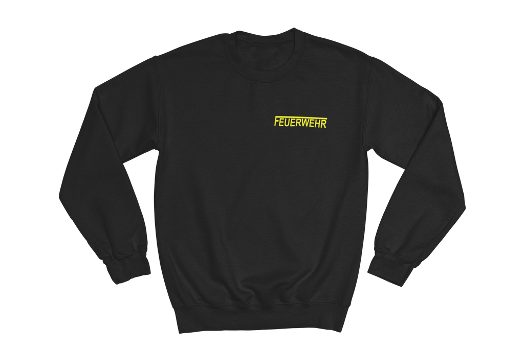 Sweatshirt FEUERWEHR mit reflektierendem Brust- und Rückendruck