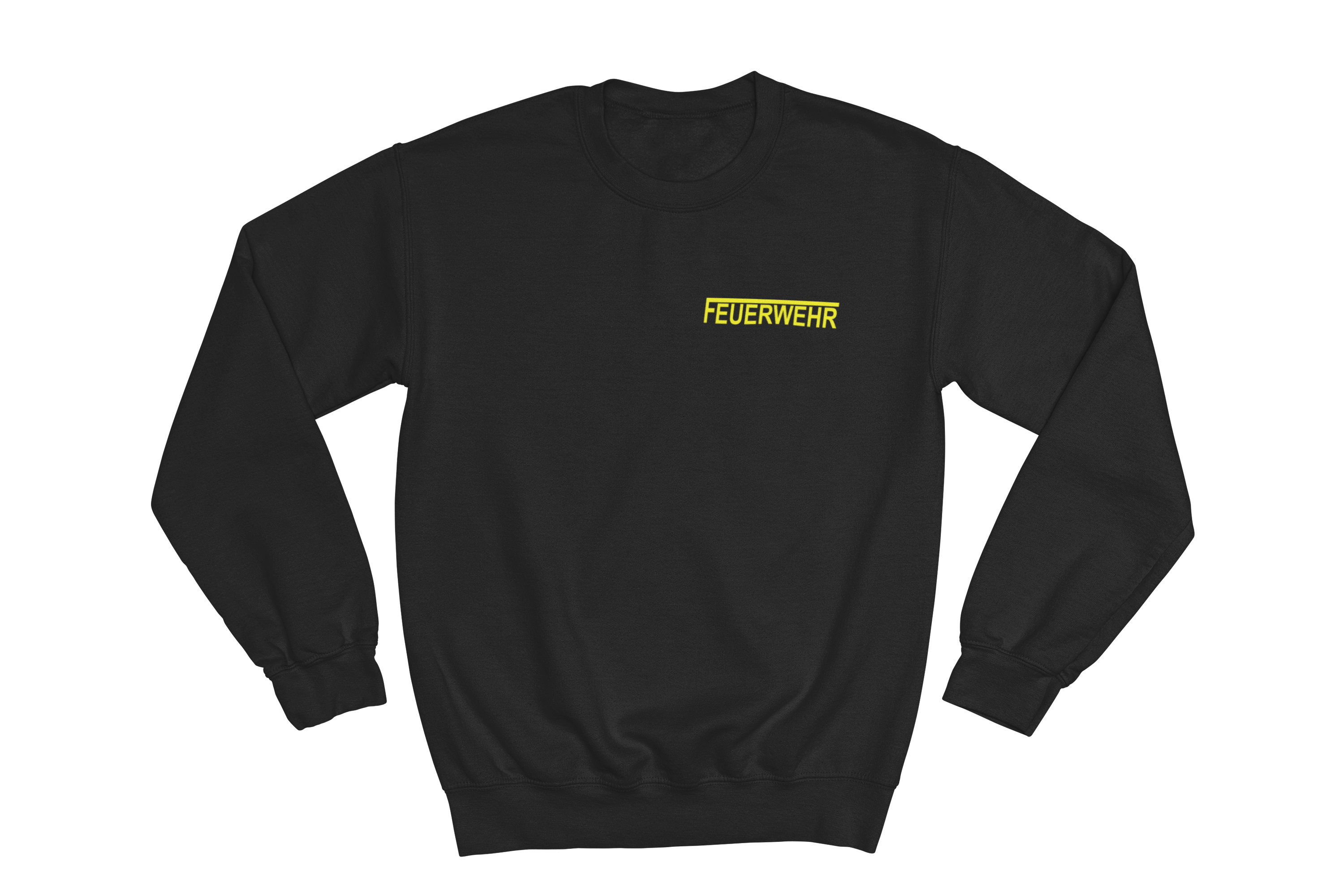 Sweatshirt FEUERWEHR mit reflektierendem Brust- und Rückendruck