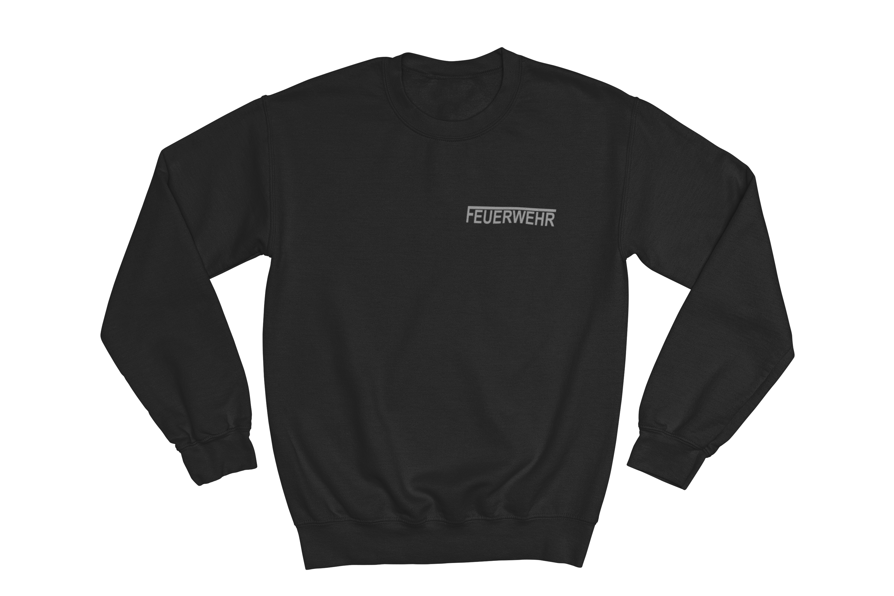 Sweatshirt FEUERWEHR mit reflektierendem Brust- und Rückendruck