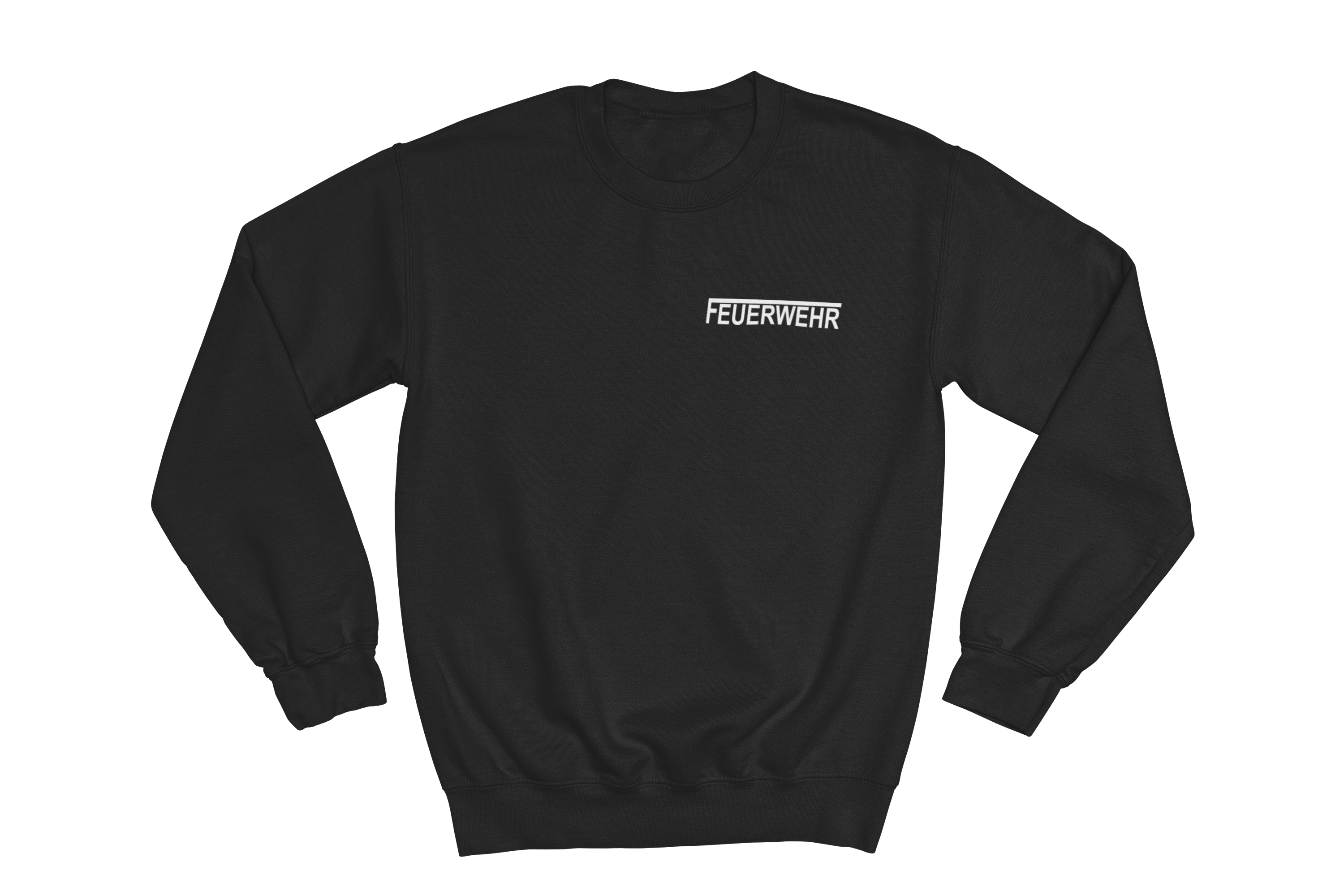 Sweatshirt FEUERWEHR mit reflektierendem Brust- und Rückendruck