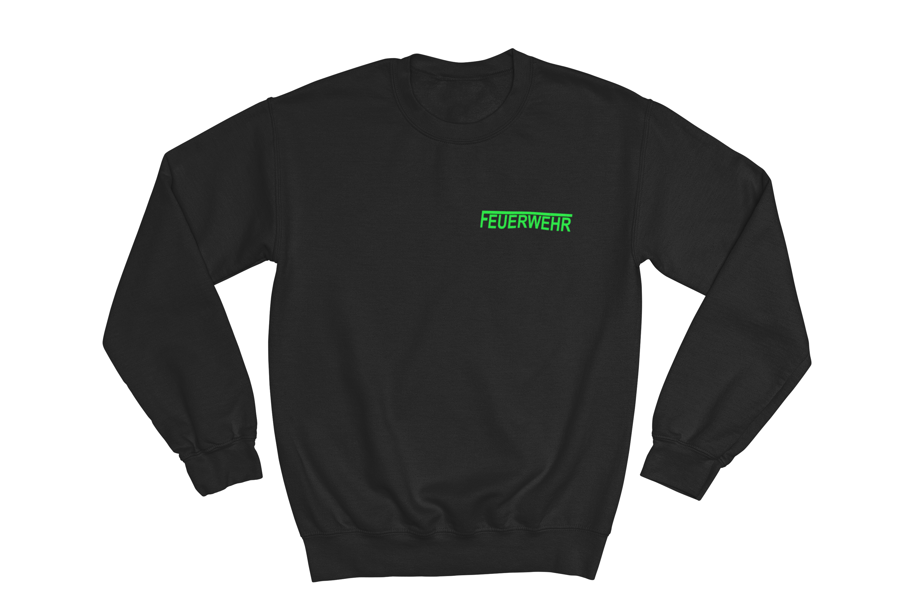 Sweatshirt FEUERWEHR mit reflektierendem Brust- und Rückendruck