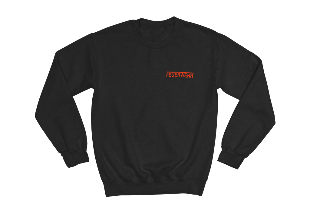 Sweatshirt FEUERWEHR mit reflektierendem Brust- und Rückendruck