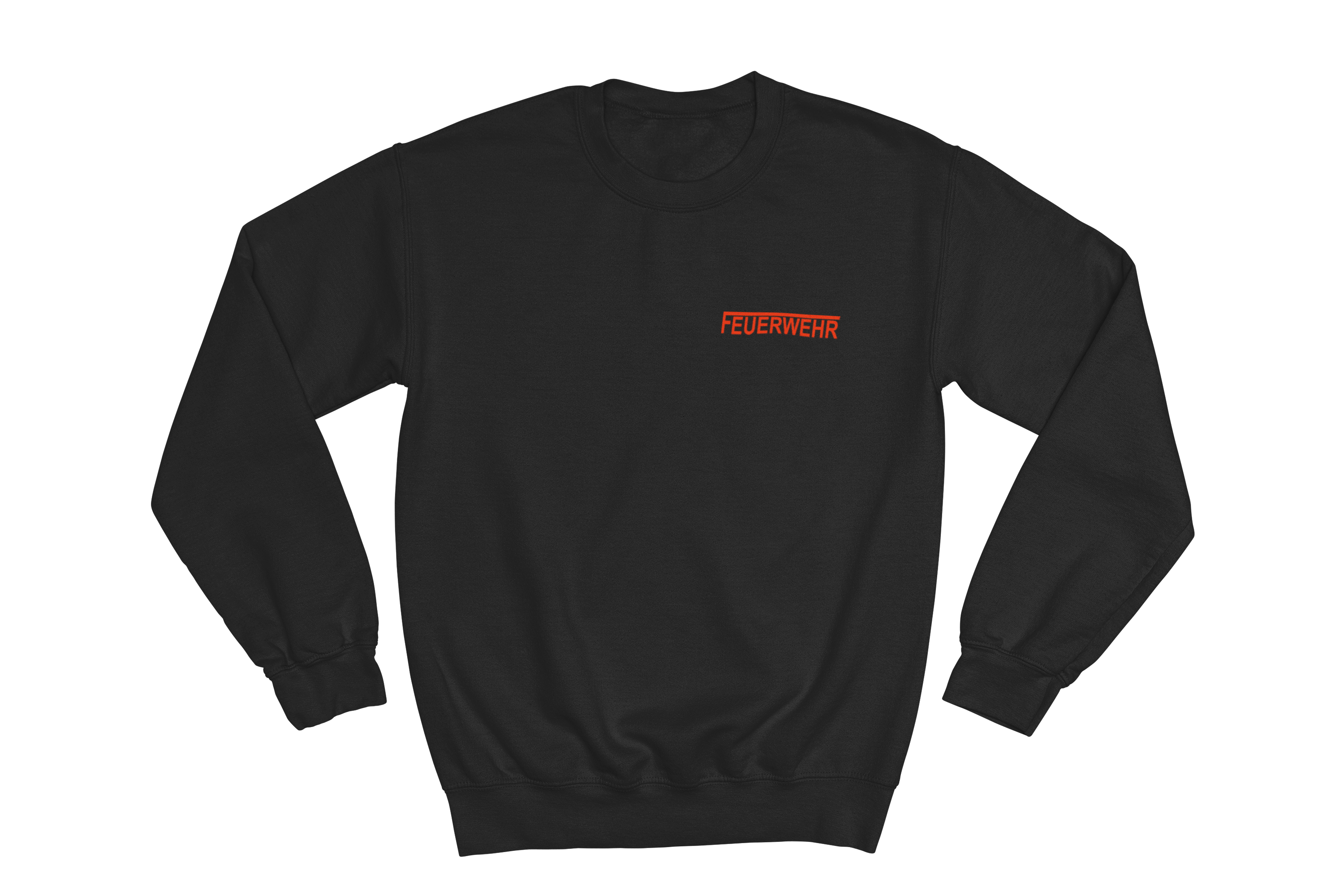 Sweatshirt FEUERWEHR mit reflektierendem Brust- und Rückendruck