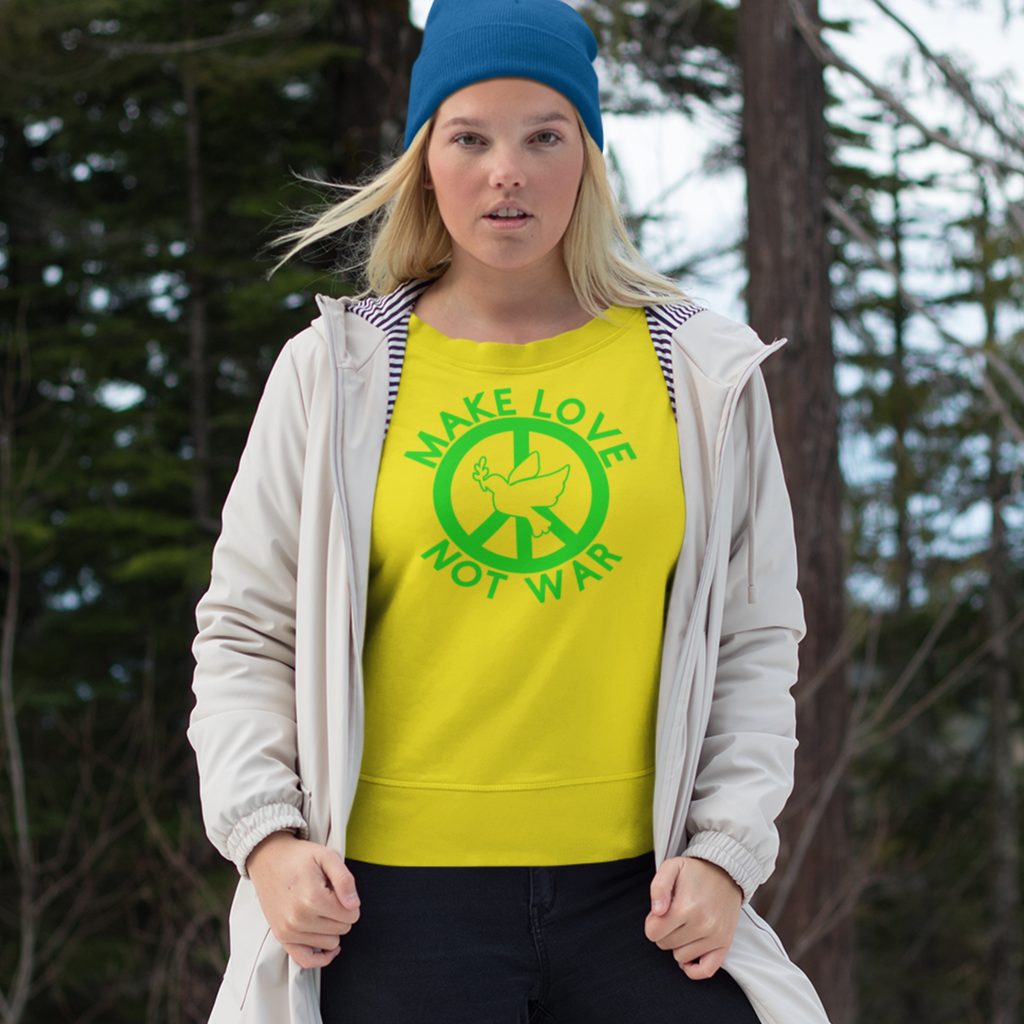 Sweatshirt MAKE LOVE not WAR  80/20