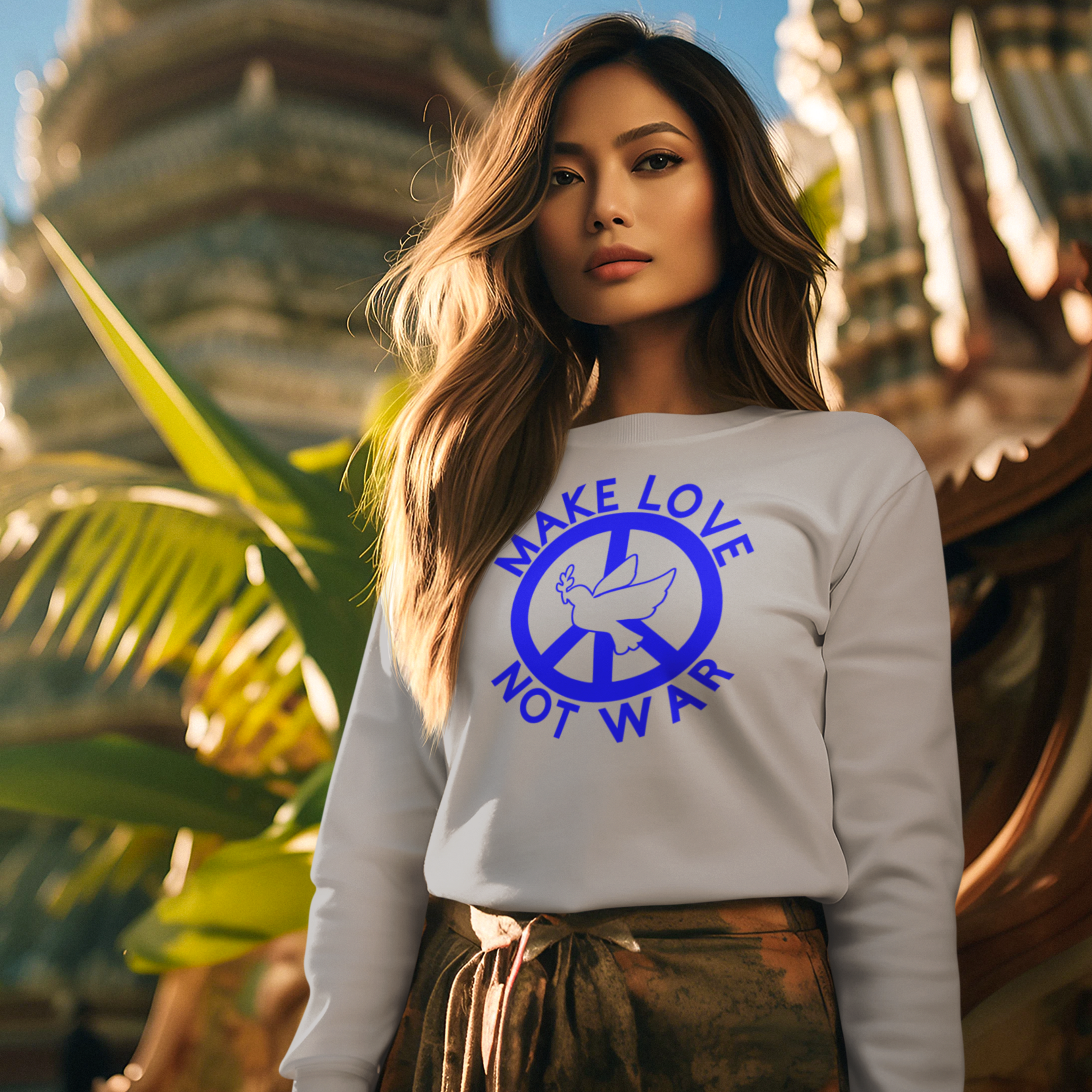 Sweatshirt MAKE LOVE not WAR  80/20