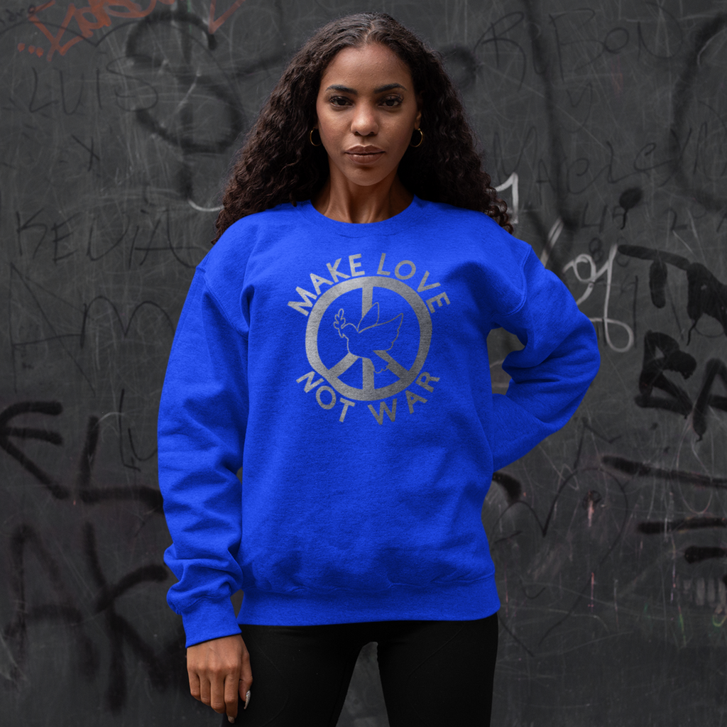 Sweatshirt MAKE LOVE not WAR  80/20