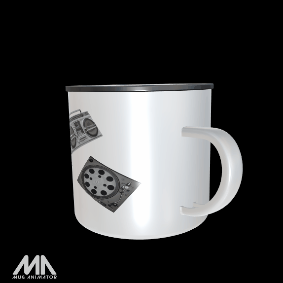 Kaffeebecher „Back To The 80‘s“ Emaille