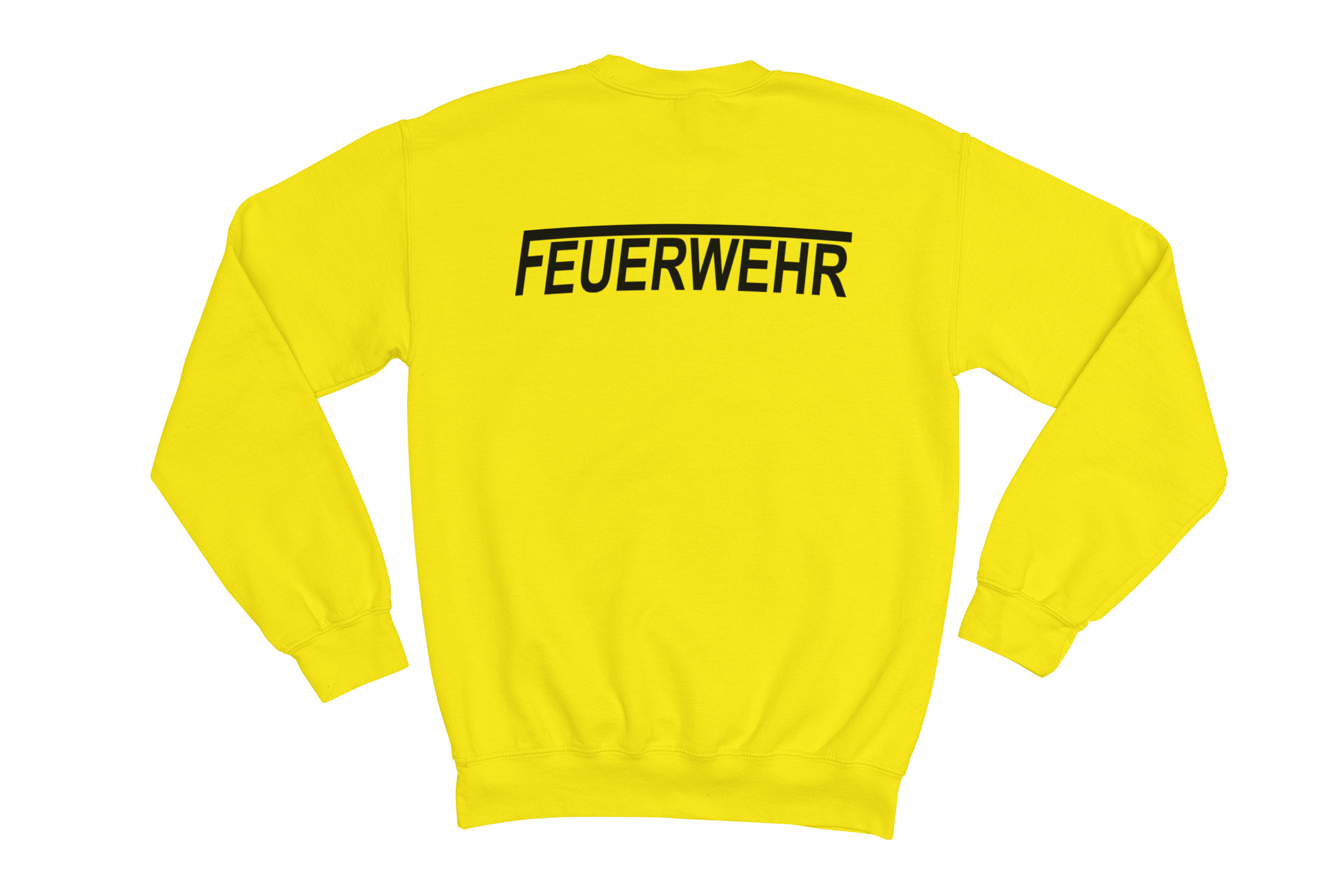 Sweatshirt FEUERWEHR mit reflektierendem Brust- und Rückendruck