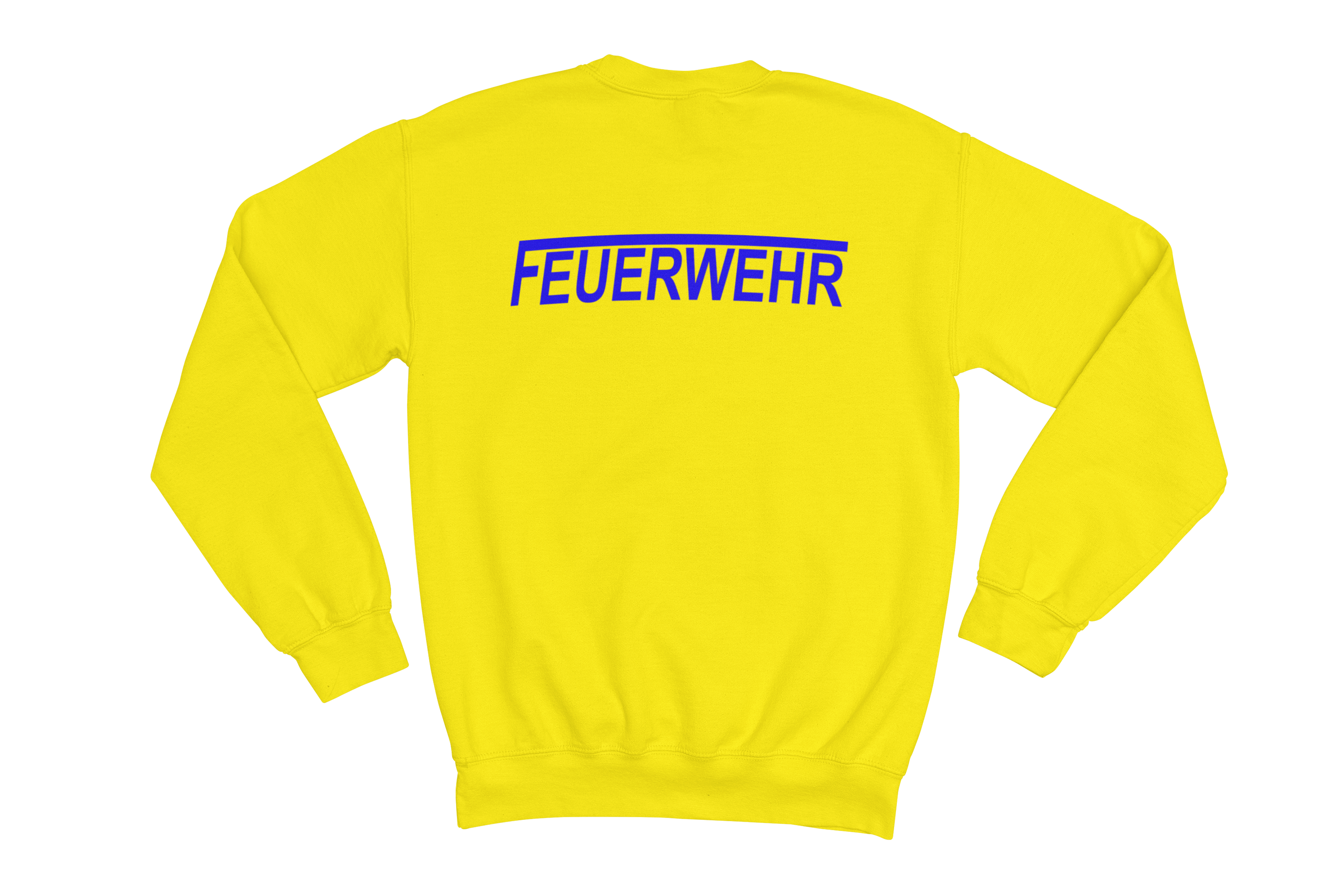 Sweatshirt FEUERWEHR mit reflektierendem Brust- und Rückendruck
