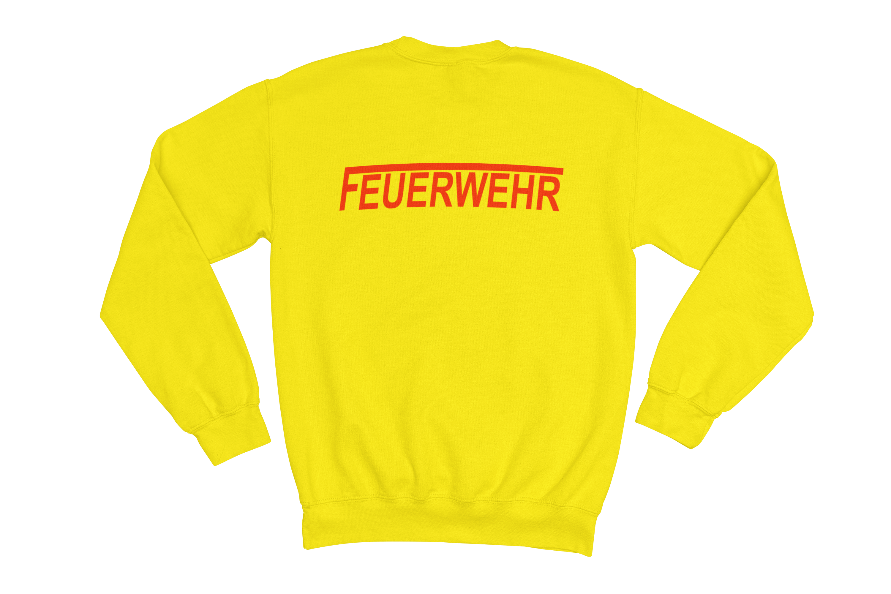 Sweatshirt FEUERWEHR mit reflektierendem Brust- und Rückendruck