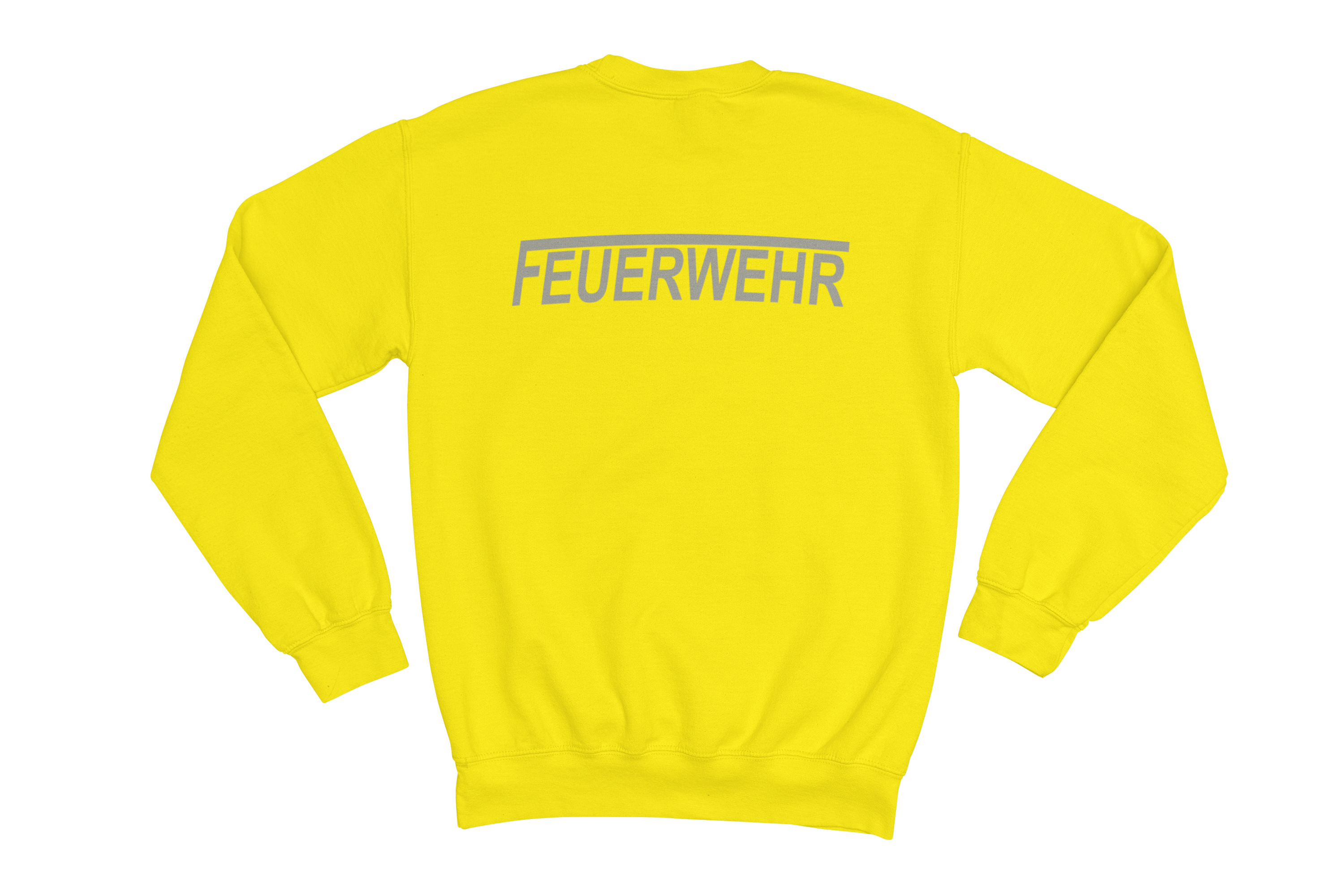 Sweatshirt FEUERWEHR mit reflektierendem Brust- und Rückendruck