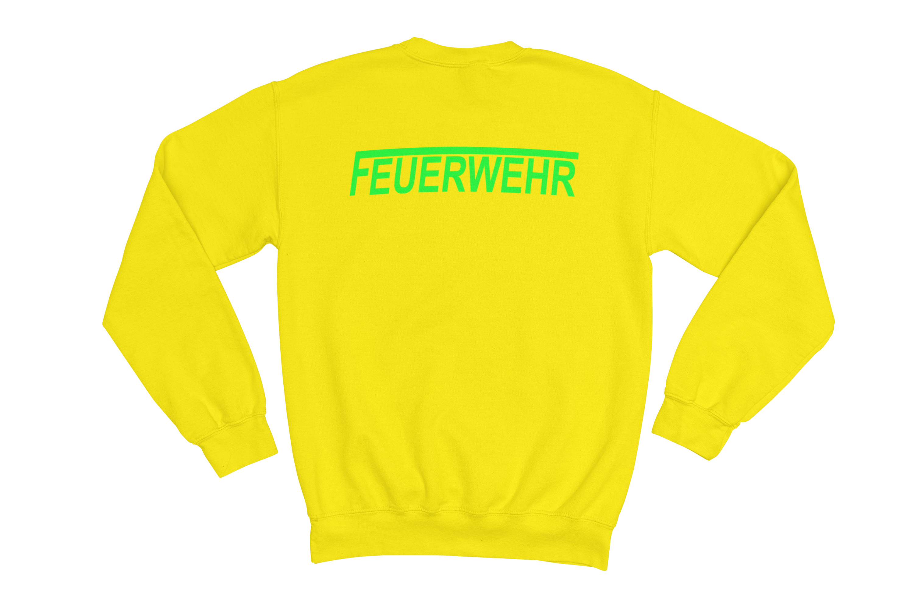 Sweatshirt FEUERWEHR mit reflektierendem Brust- und Rückendruck