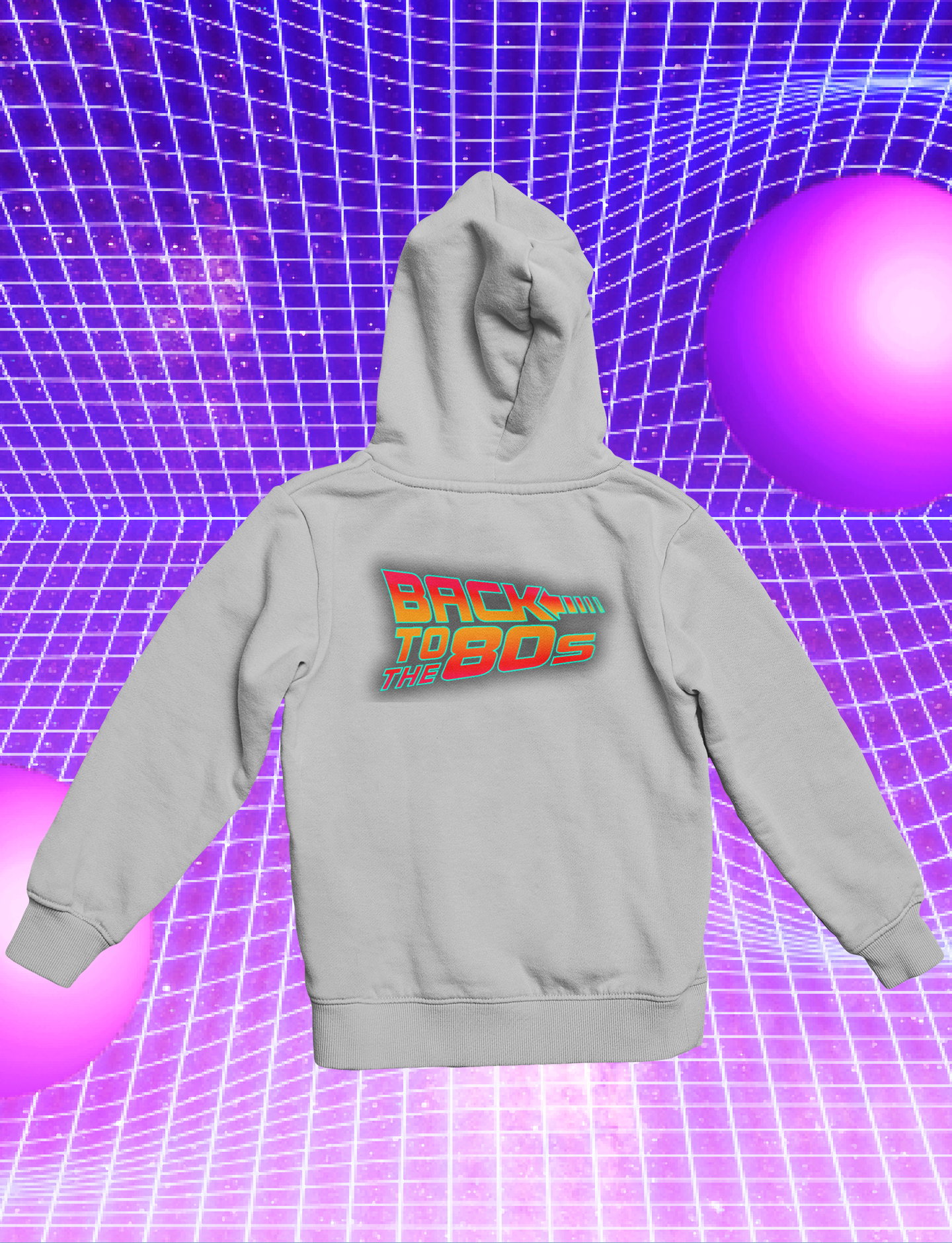 Hoodie  „Back To The 80‘s“ Sweater Kapuzenpullover