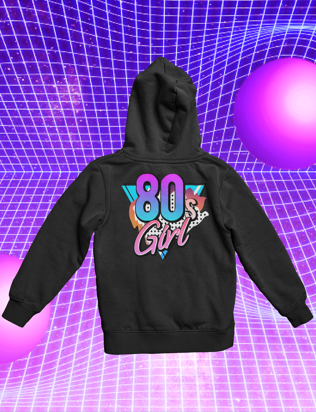 Hoodie  „Back To The 80‘s“ Sweater Kapuzenpullover