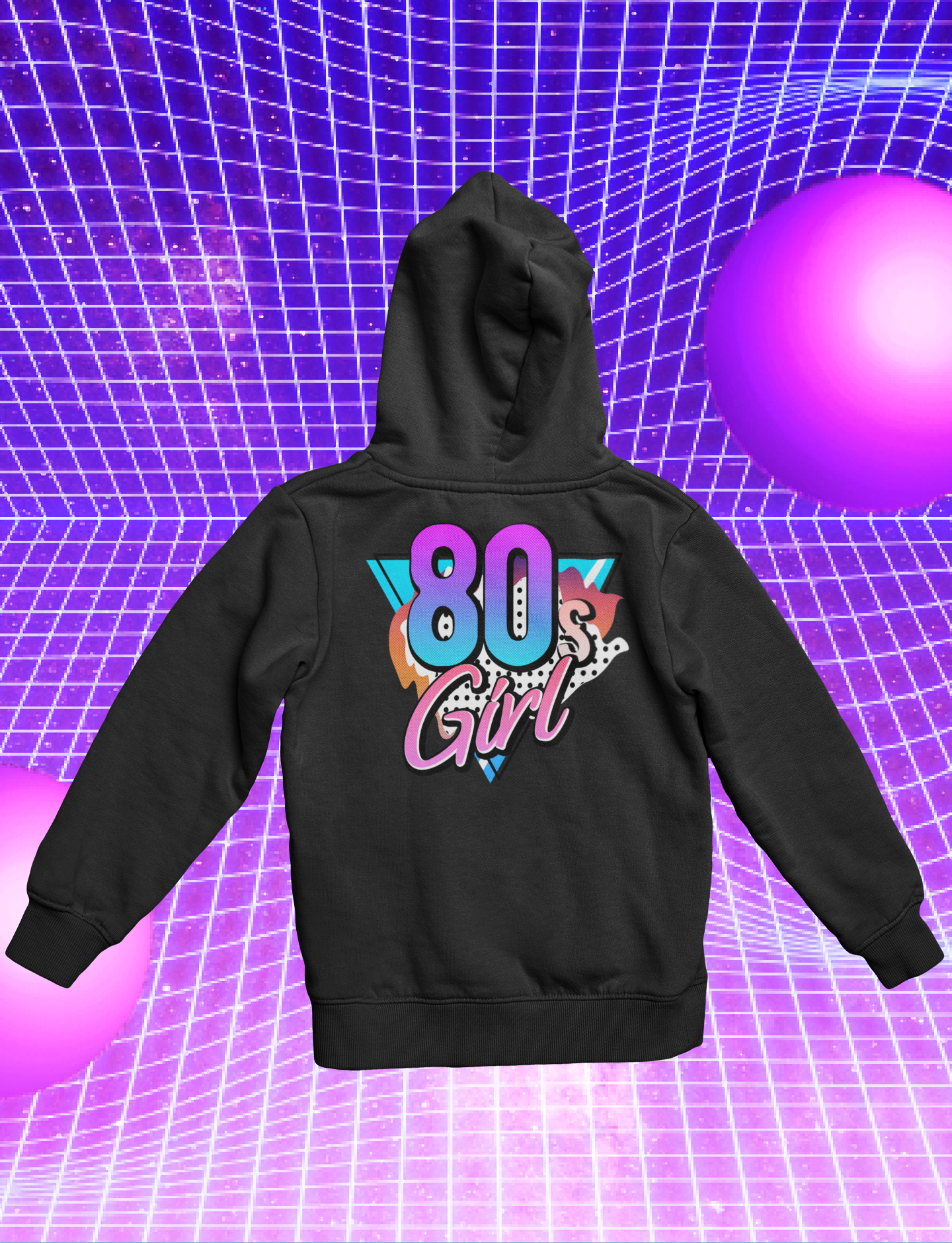 Hoodie  „Back To The 80‘s“ Sweater Kapuzenpullover