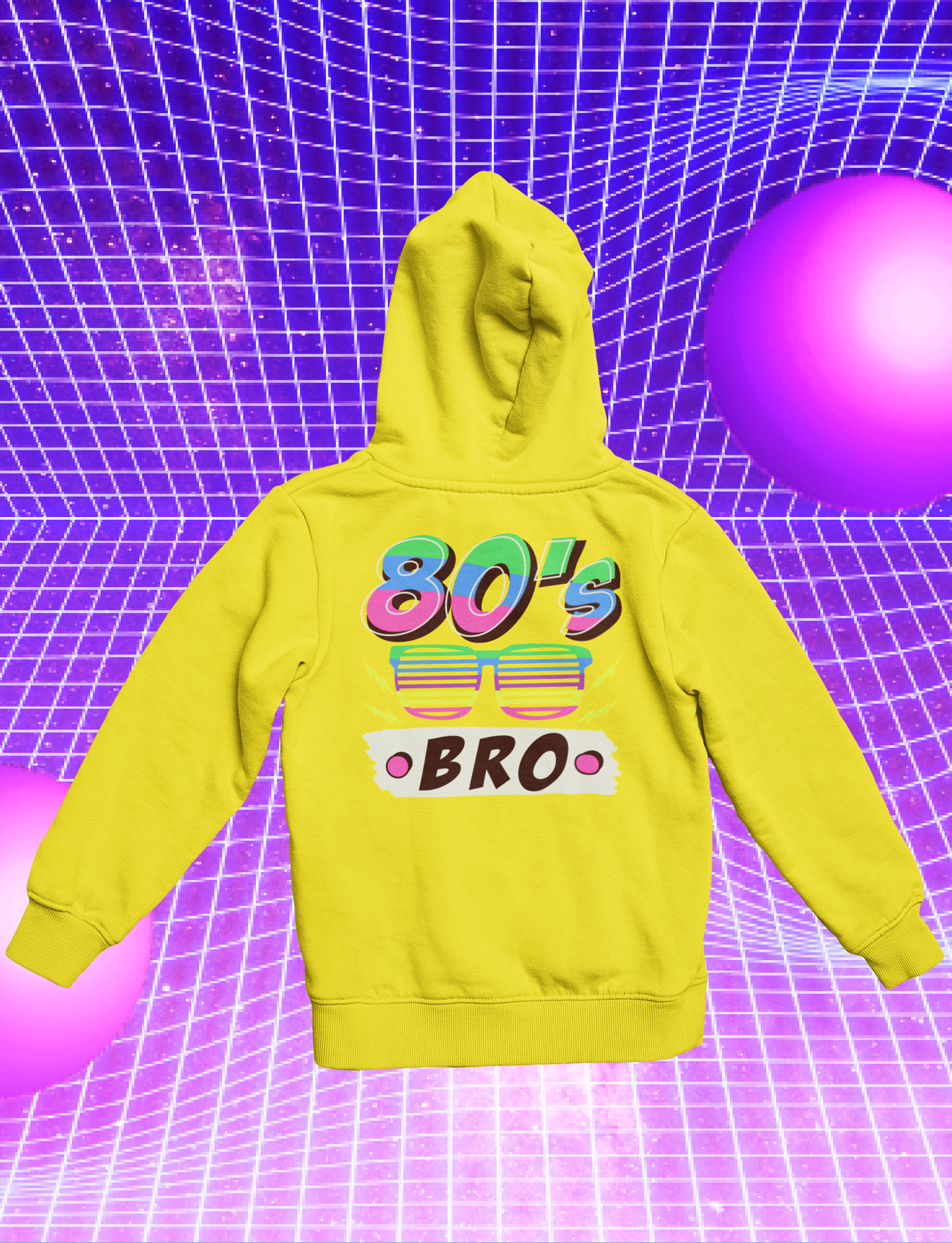 Hoodie  „Back To The 80‘s“ Sweater Kapuzenpullover