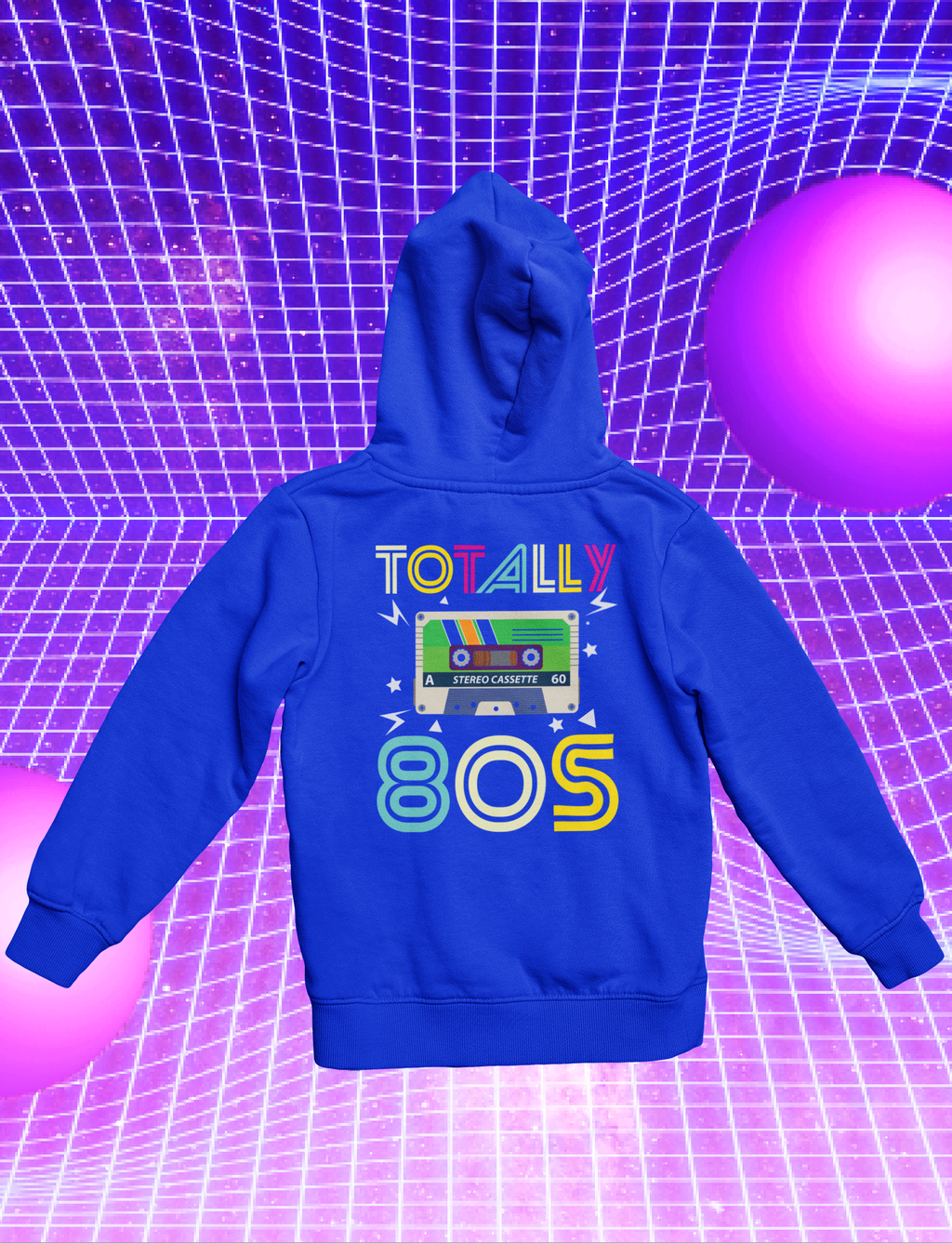 Hoodie  „Back To The 80‘s“ Sweater Kapuzenpullover