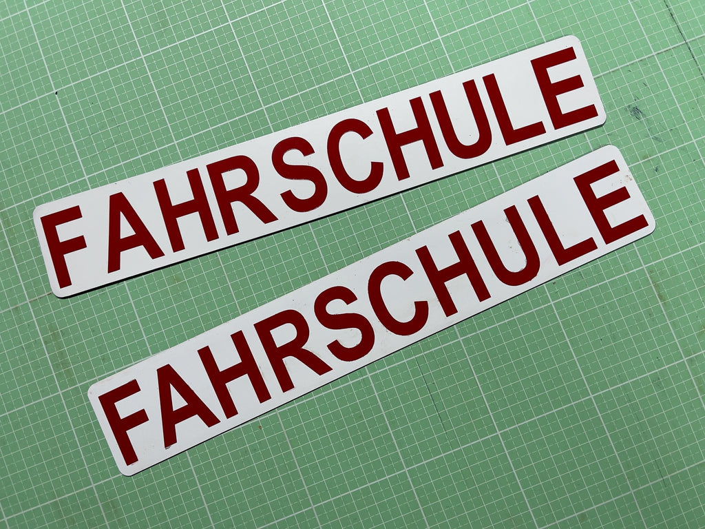 Magnetschild 30 x 5 cm (2 Stück) reflektierend