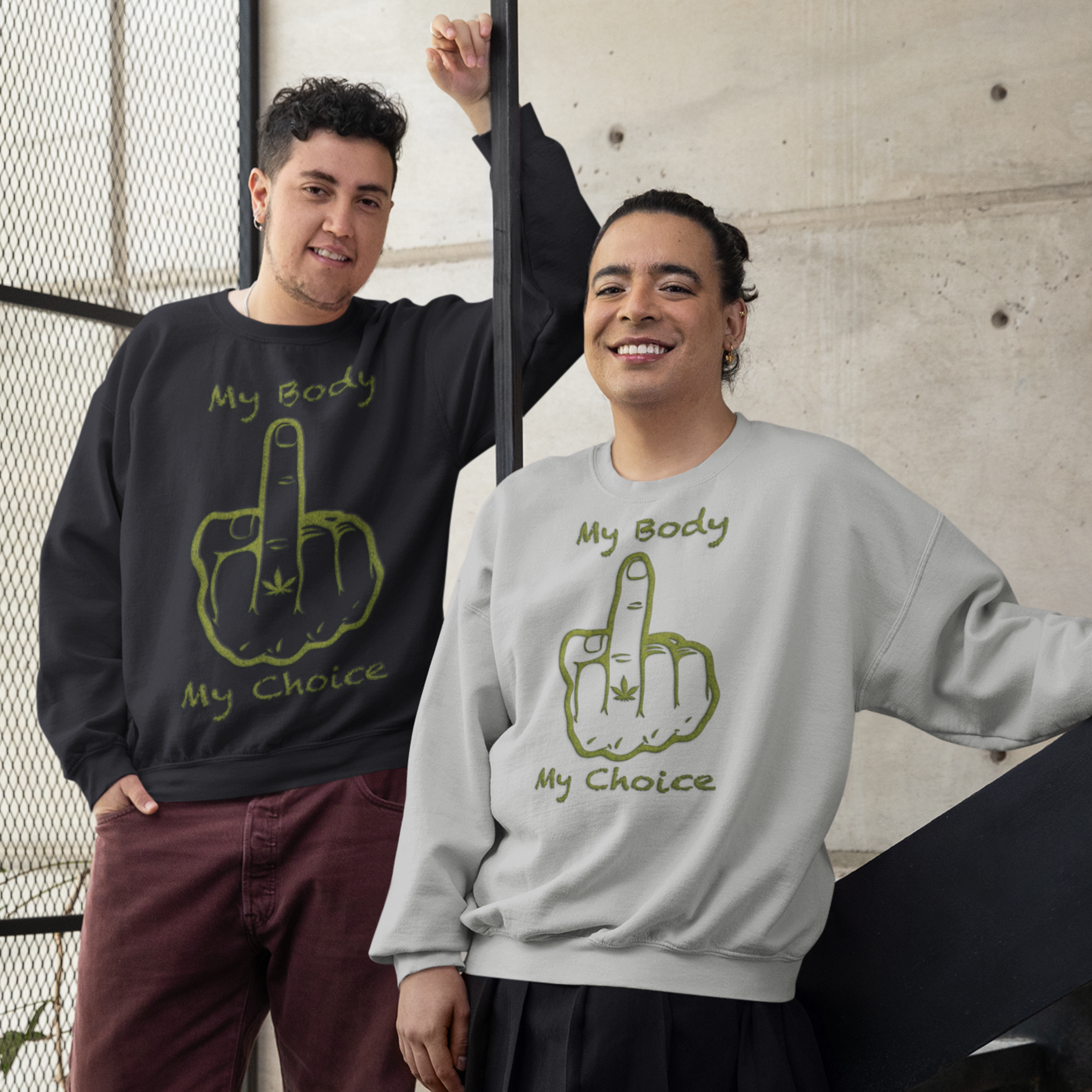 Sweatshirt "My Body - My Choice" Set-In-Sweat 80/20 Sweater Pullover