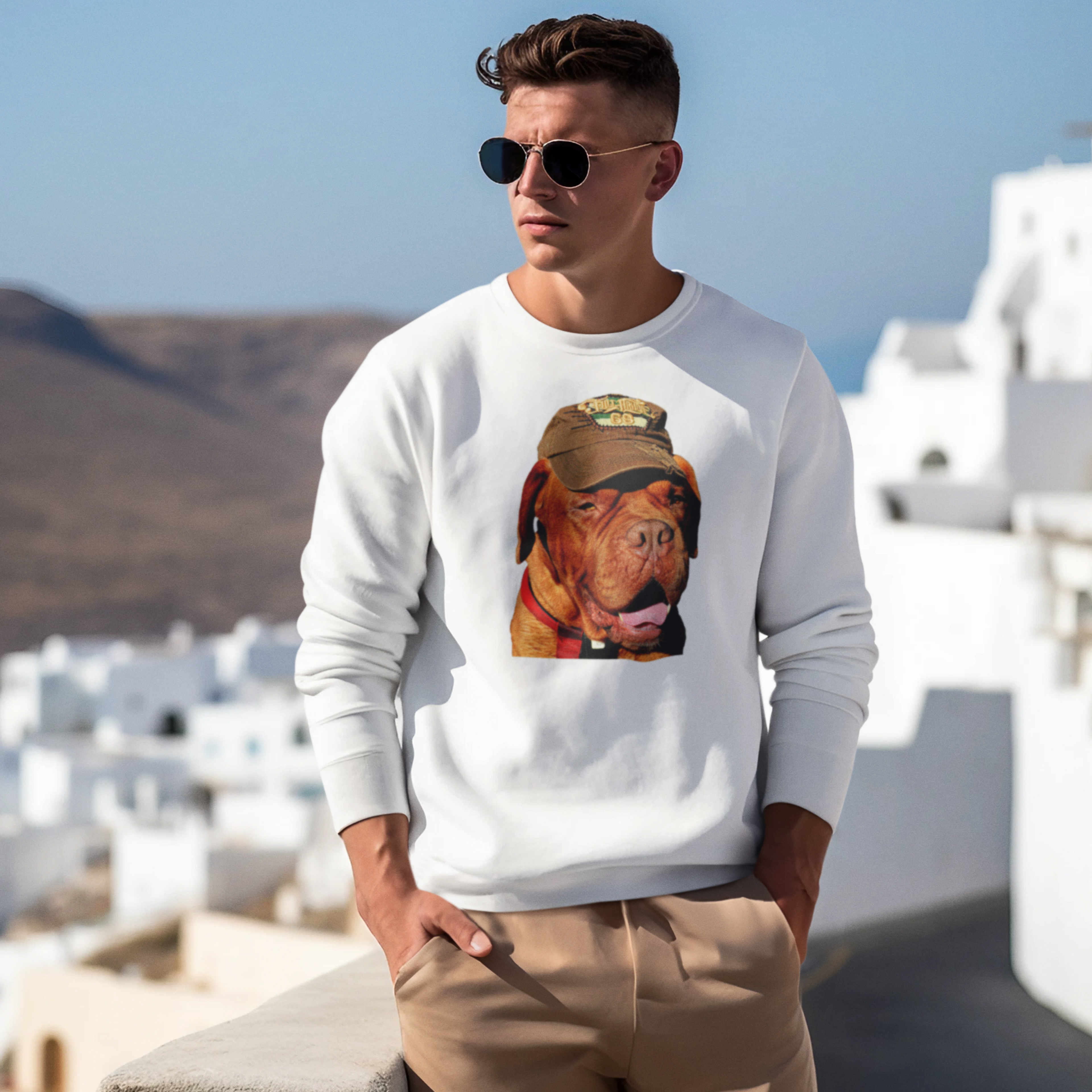 Sweatshirt mit Hundeportrait - personalisiert mit den Namen Ihrer liebsten Fellnase