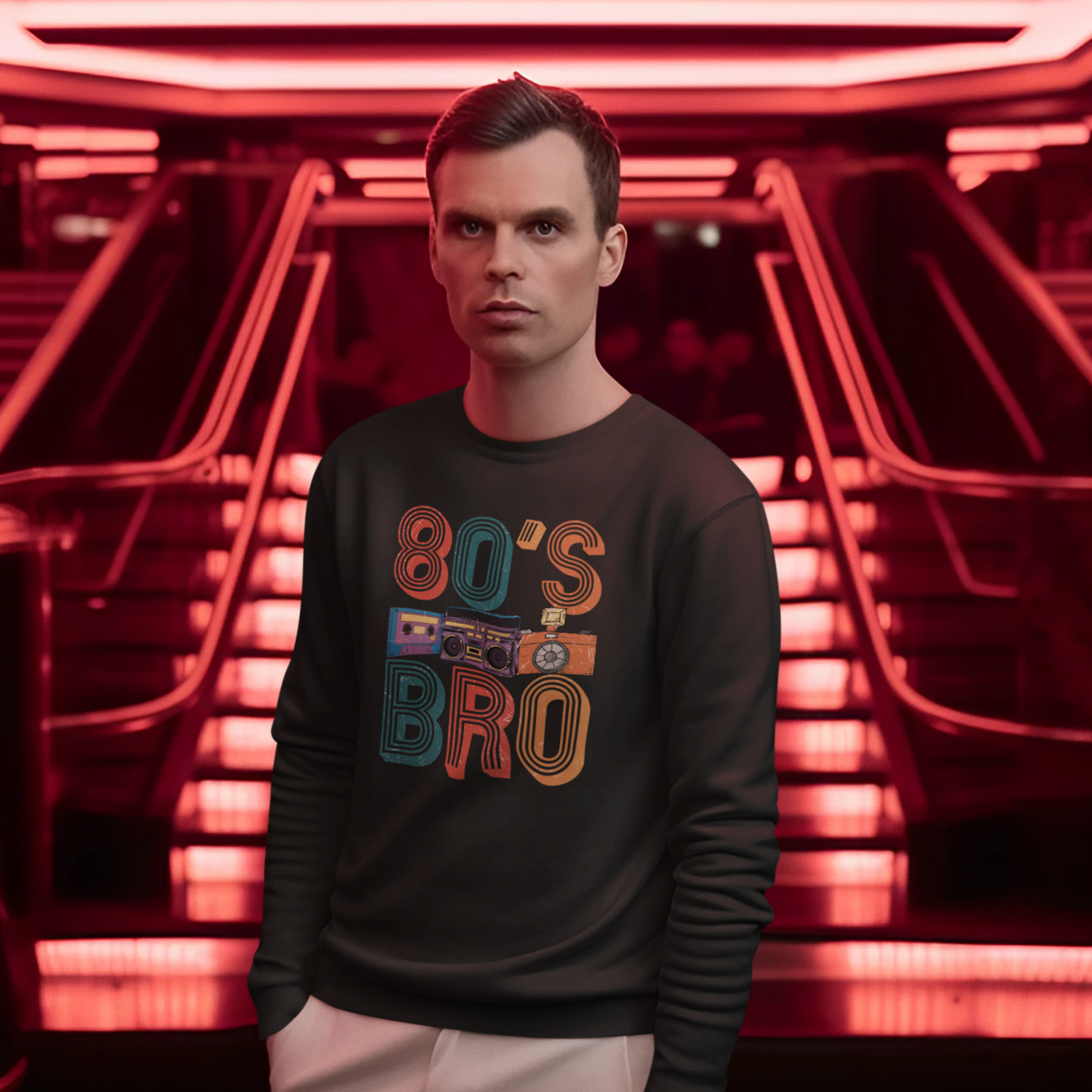 Sweatshirt BACK TO THE 80s Set-In-Sweat 80/20