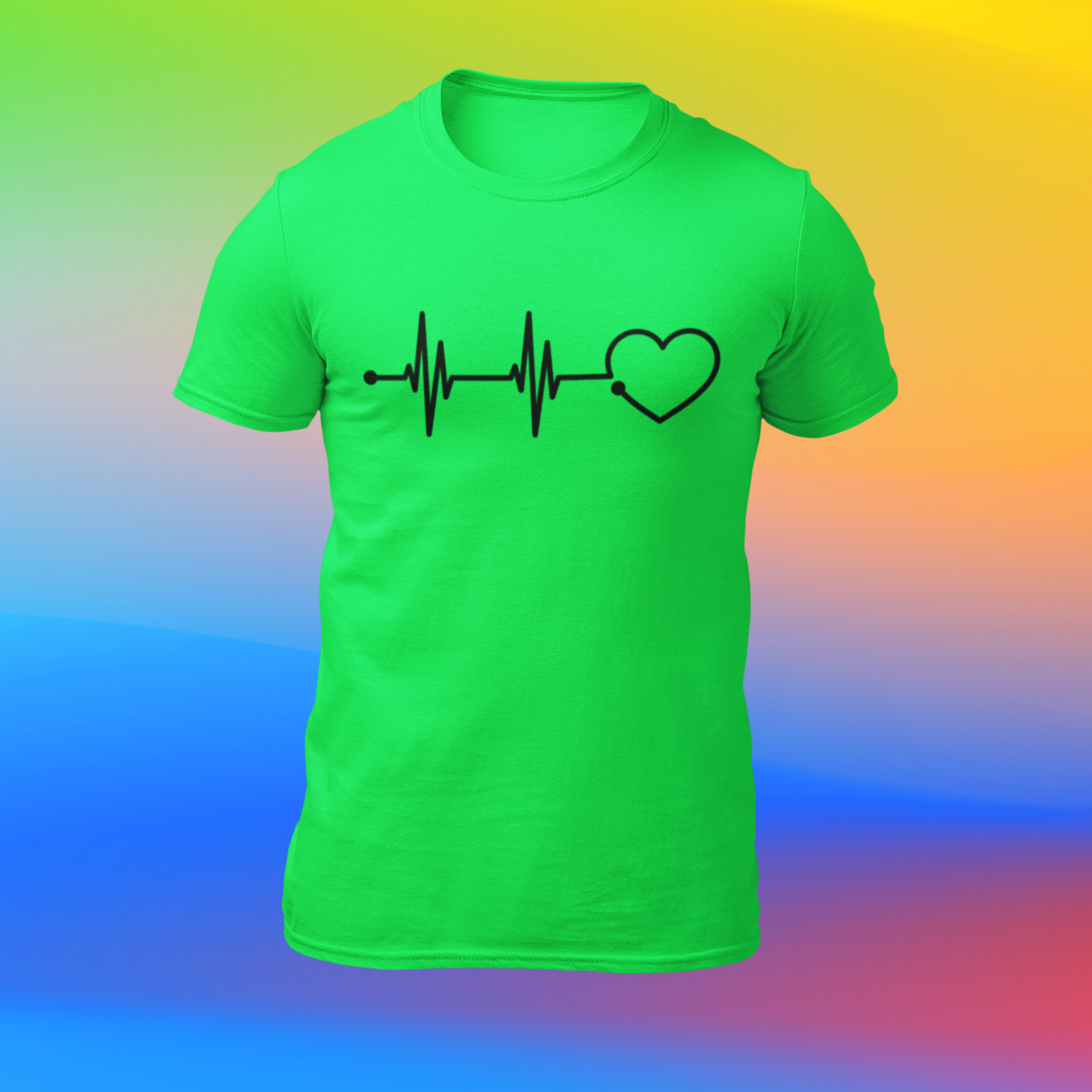 T-Shirt HEARTBEAT - Wunschdruck