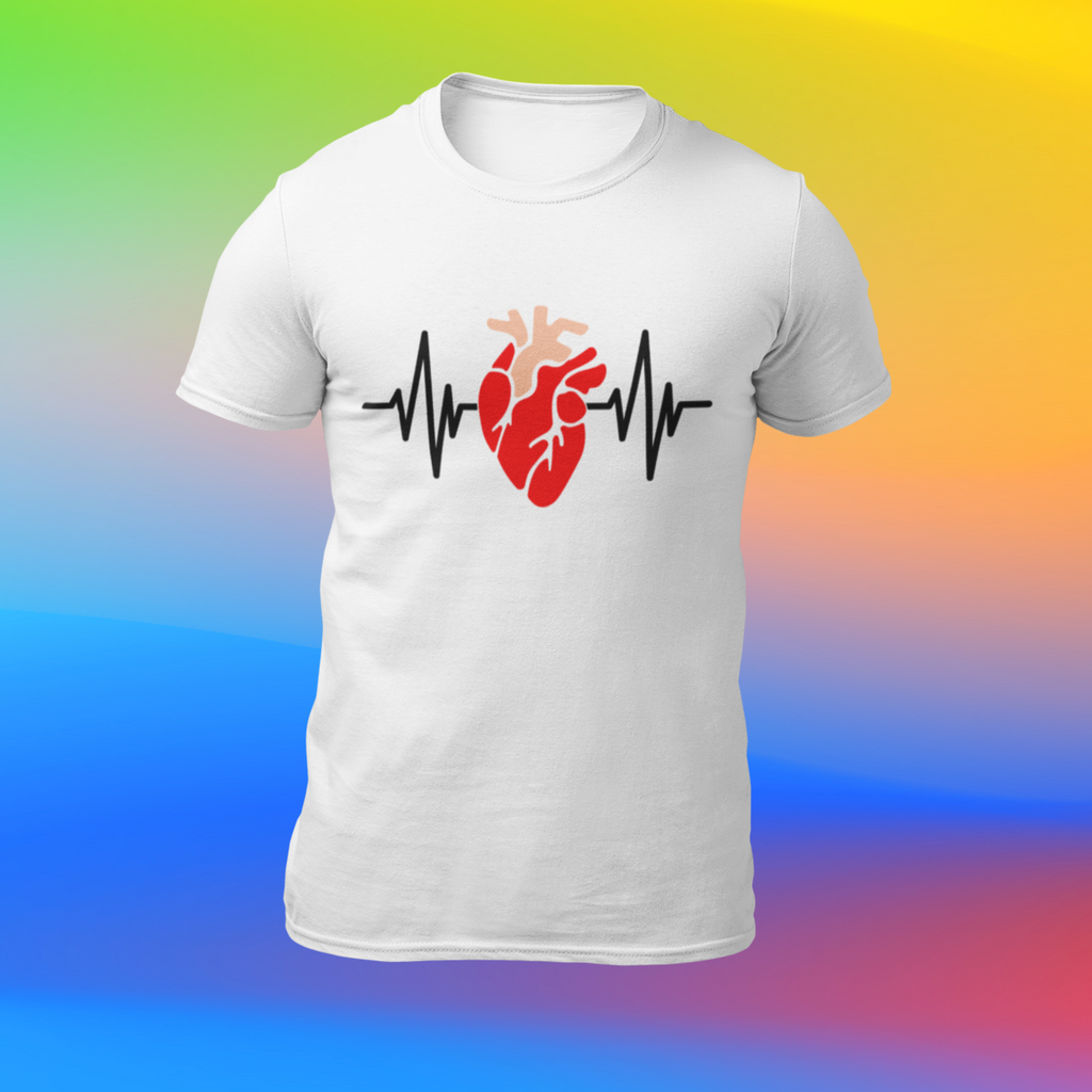 T-Shirt HEARTBEAT - Wunschdruck