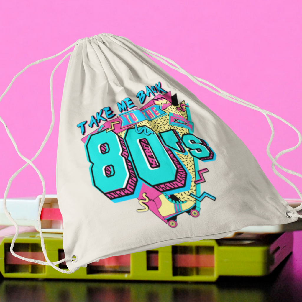 String-Bag  „Back To The 80‘s“ Rucksacktasche