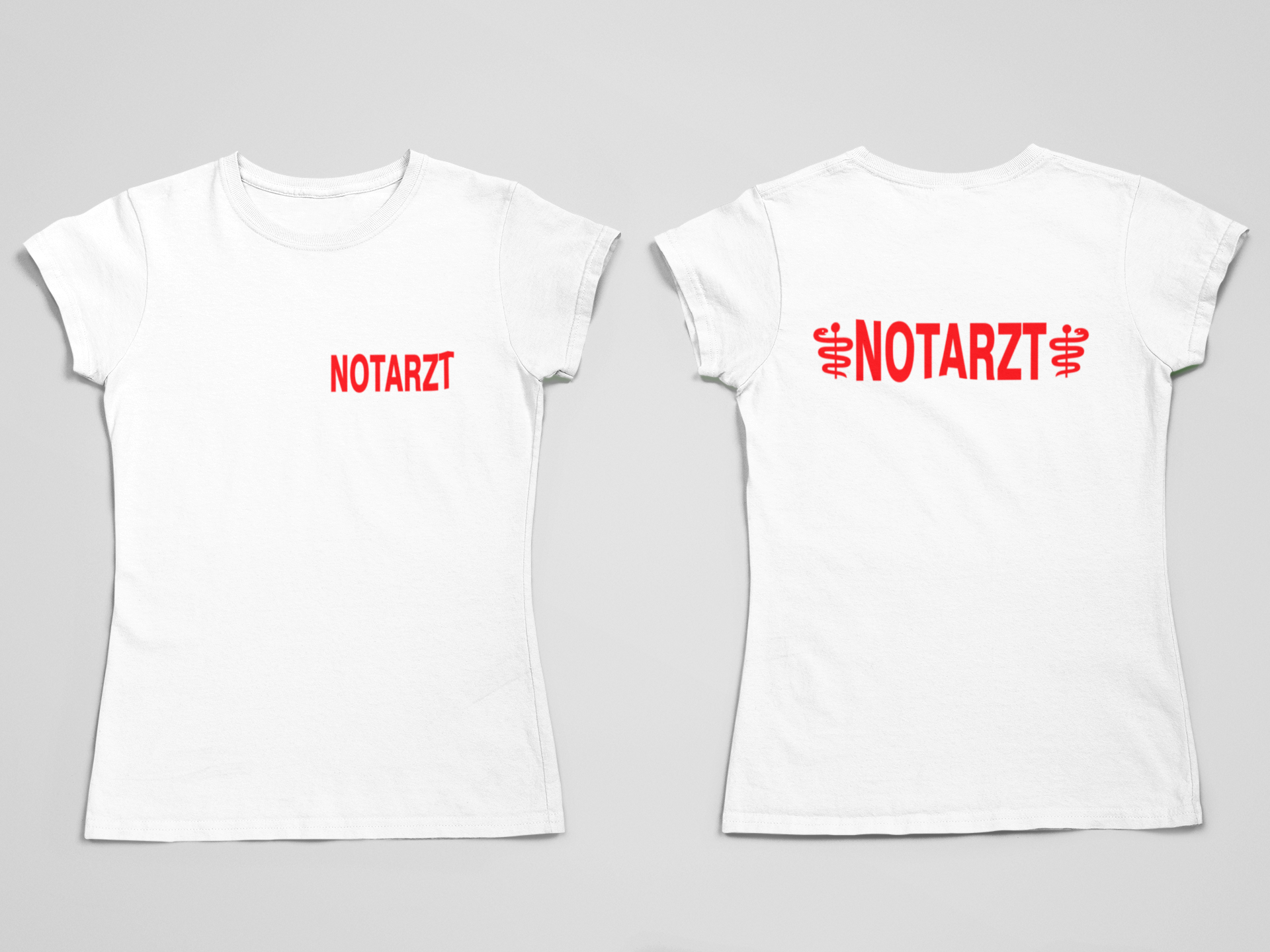 T-Shirt NOTARZT mit Äskulapstab
