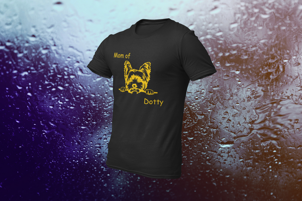 T-Shirt MOM of / DAD of "Name" Ihrer Fellnase  und Hunderasse - personalisiert