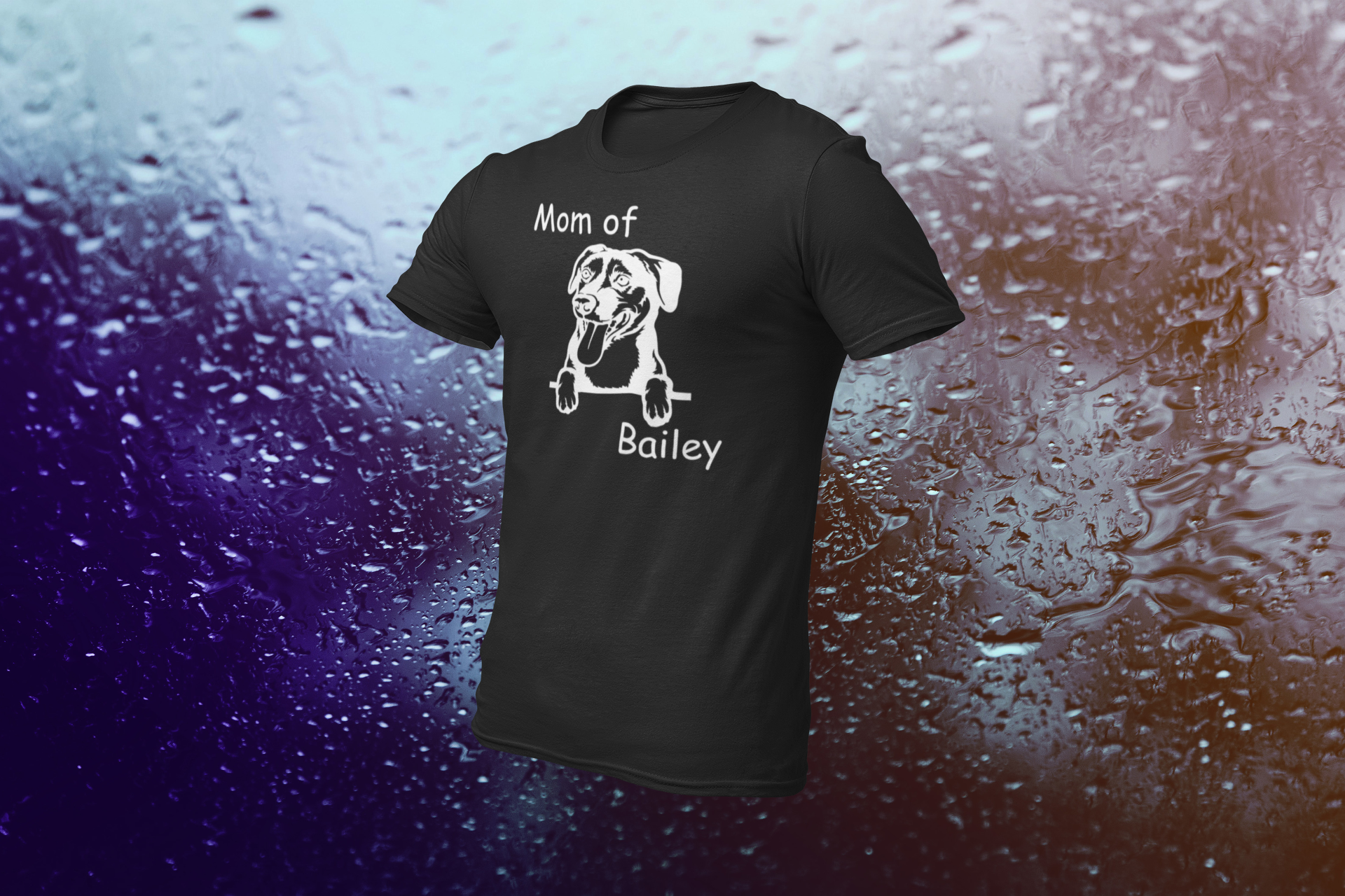 T-Shirt MOM of / DAD of "Name" Ihrer Fellnase  und Hunderasse - personalisiert