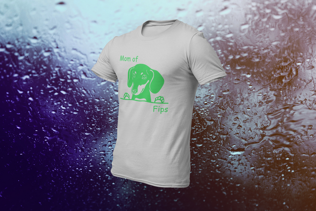 T-Shirt MOM of / DAD of "Name" Ihrer Fellnase  und Hunderasse - personalisiert